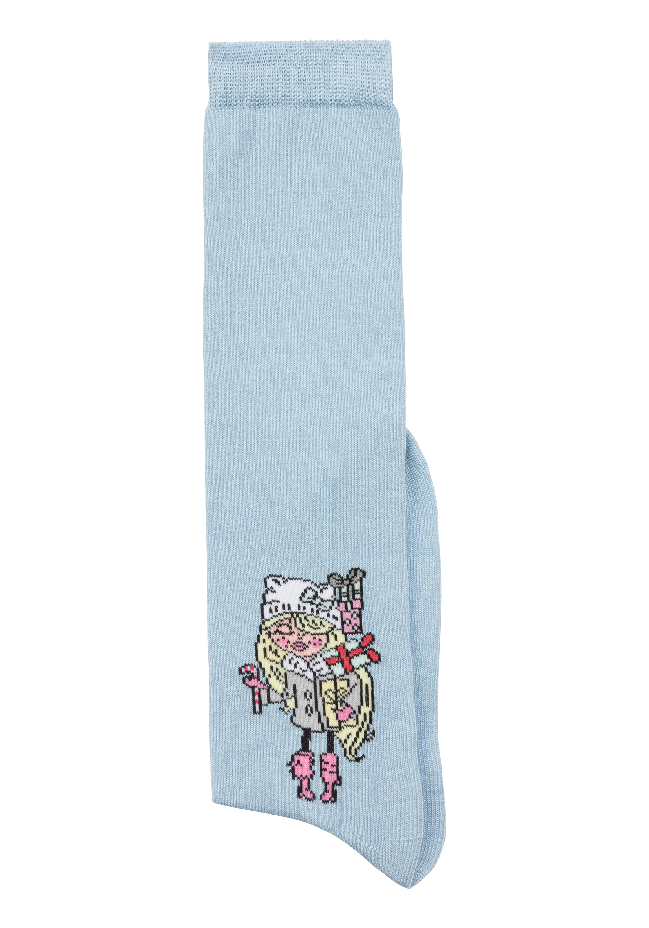 H.I.S Kniestrümpfe, (Packung, 5 Paar), mit eingestricktem Motiv