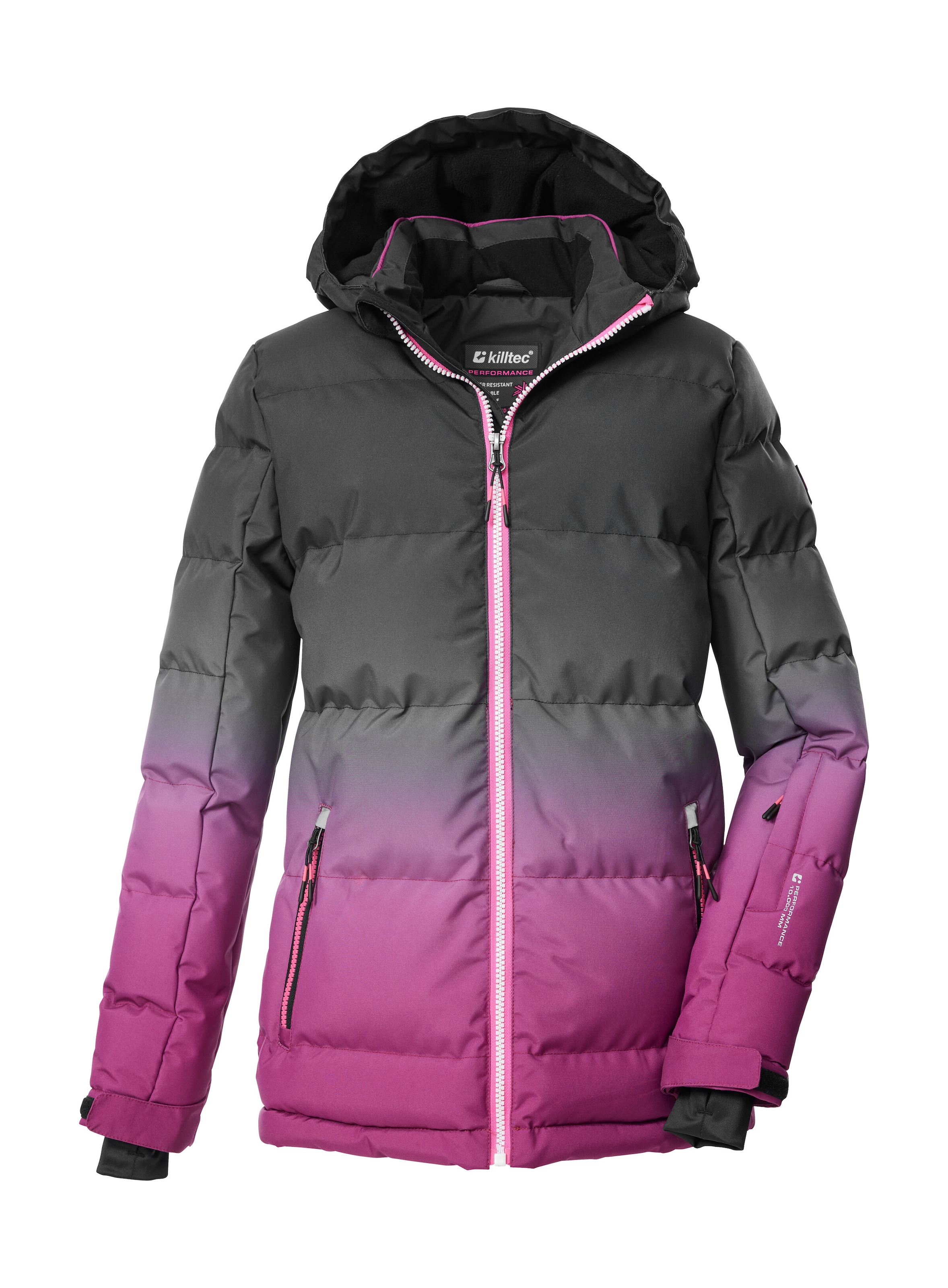 Killtec Skijacke »KSW 330 GRLS SKI QLTD JCKT« Wasserabweisende Winterjacke, atmungsaktiv, verstellbare Kapuze