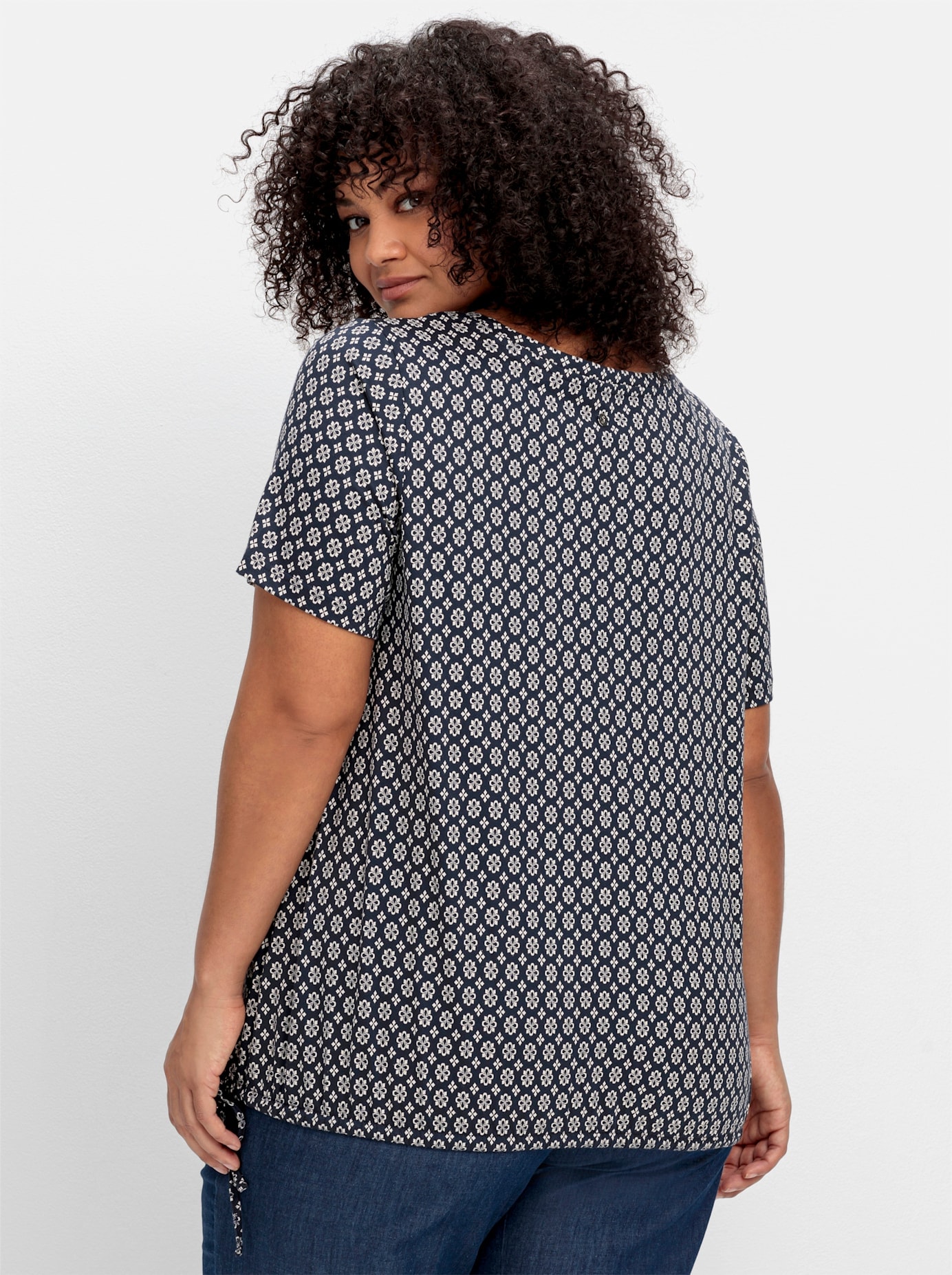 Sheego Kurzarmshirt »T-Shirt«, (1 tlg.)
