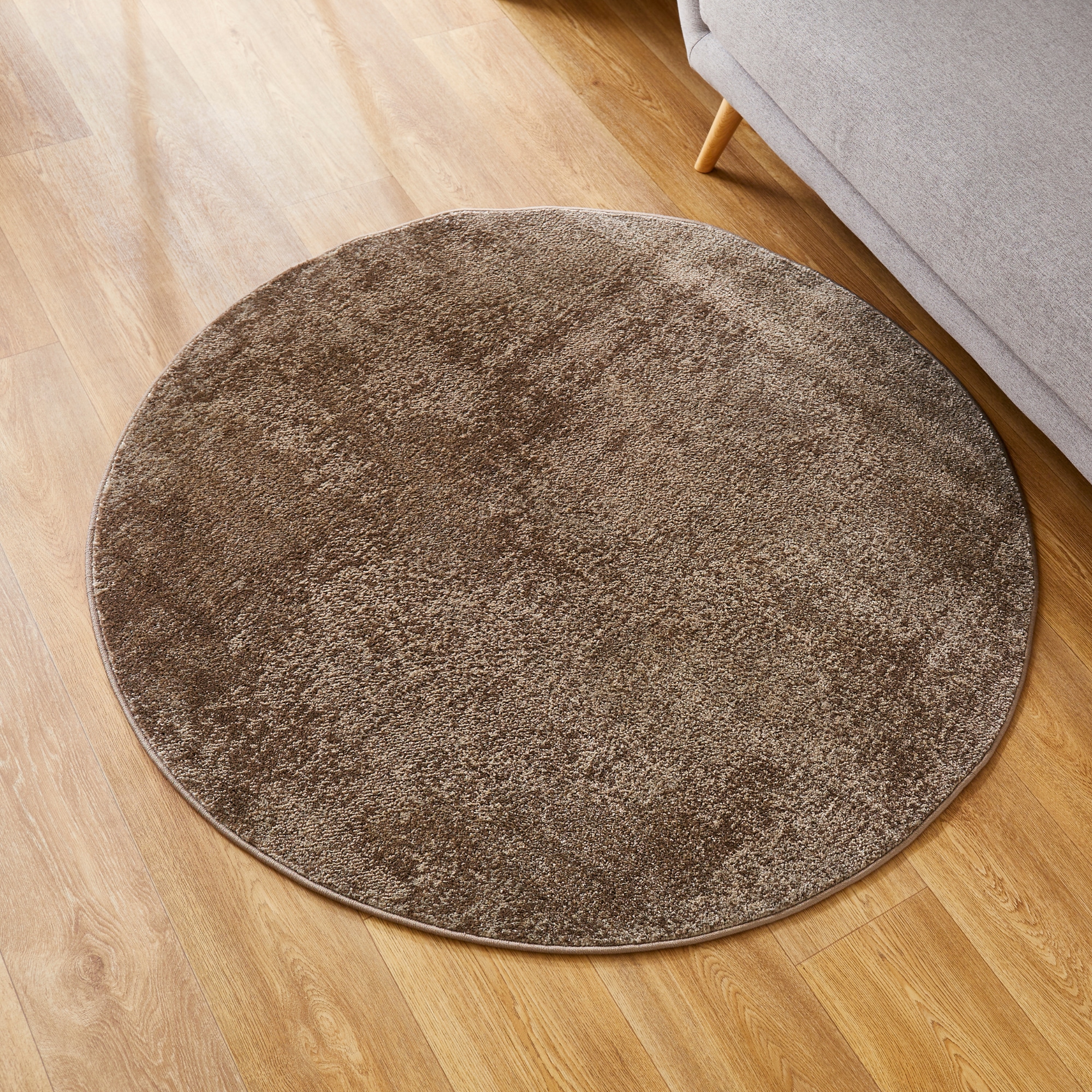 Image of Andiamo Teppich "Luna" rund 7 mm Höhe Kurzflor, modernes Design, meliert, Wohnzimmer, Schlafzimmer