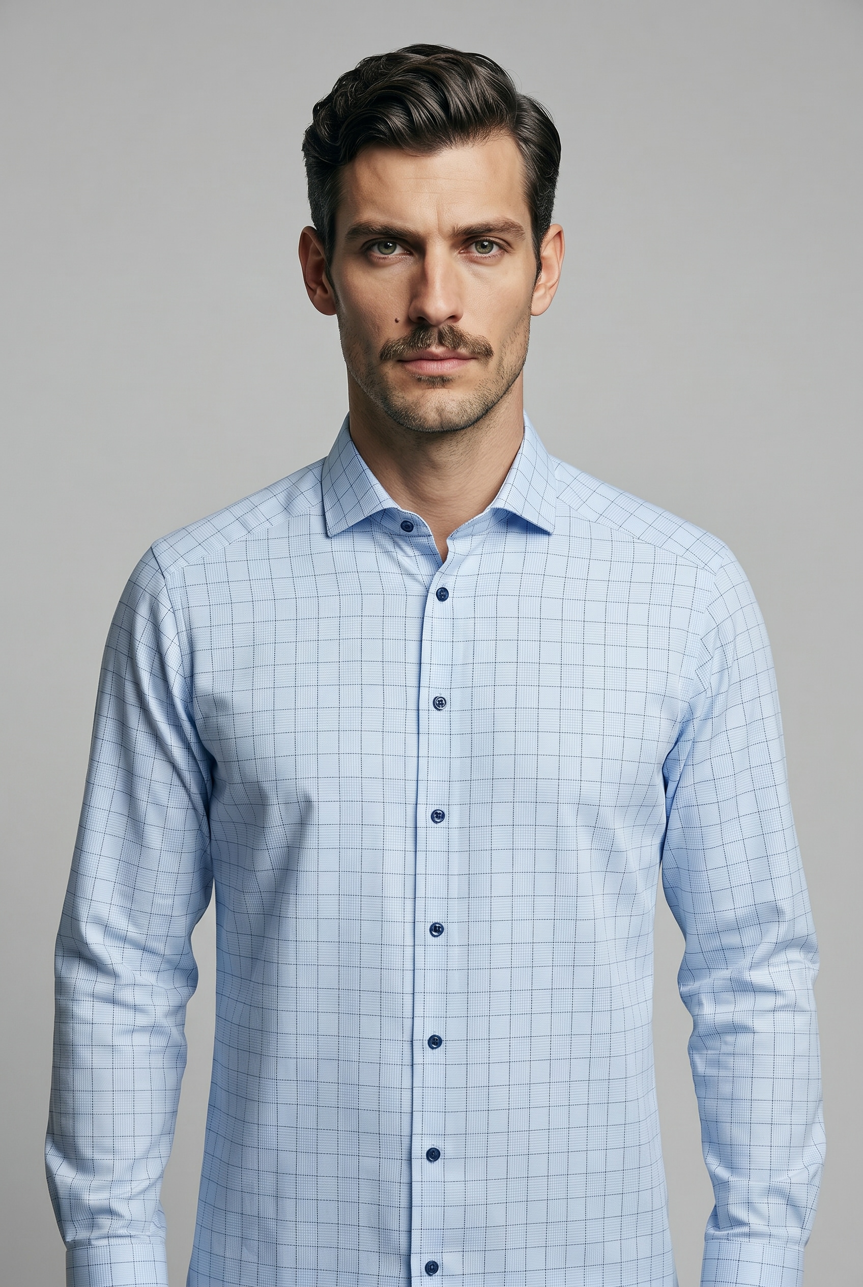 Image of OLYMP Langarmhemd "Luxor modern fit" modern fit, Businesshemd, Global-Kentkragen, kariert