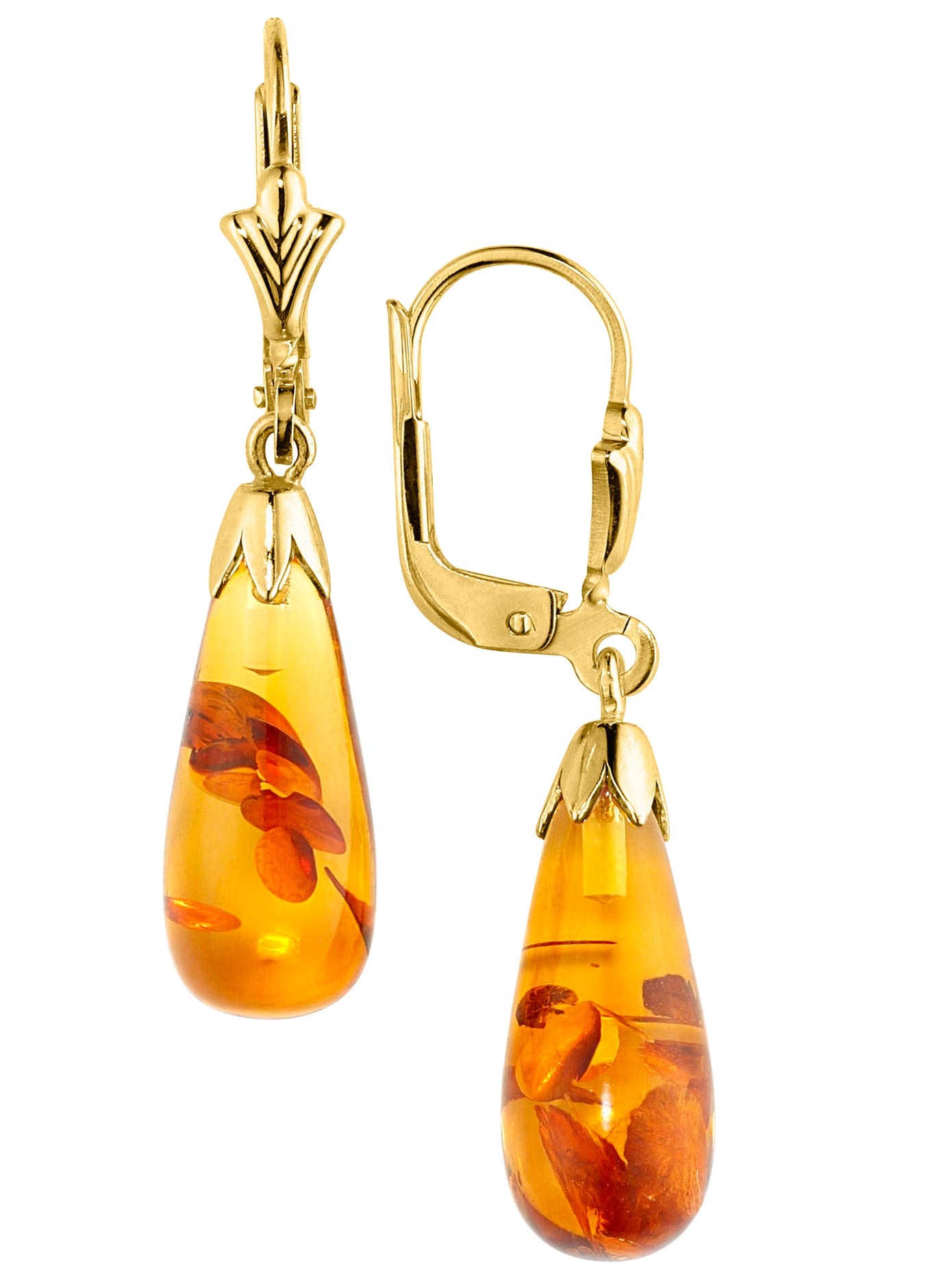 Ohrhänger mit Bernsteinen