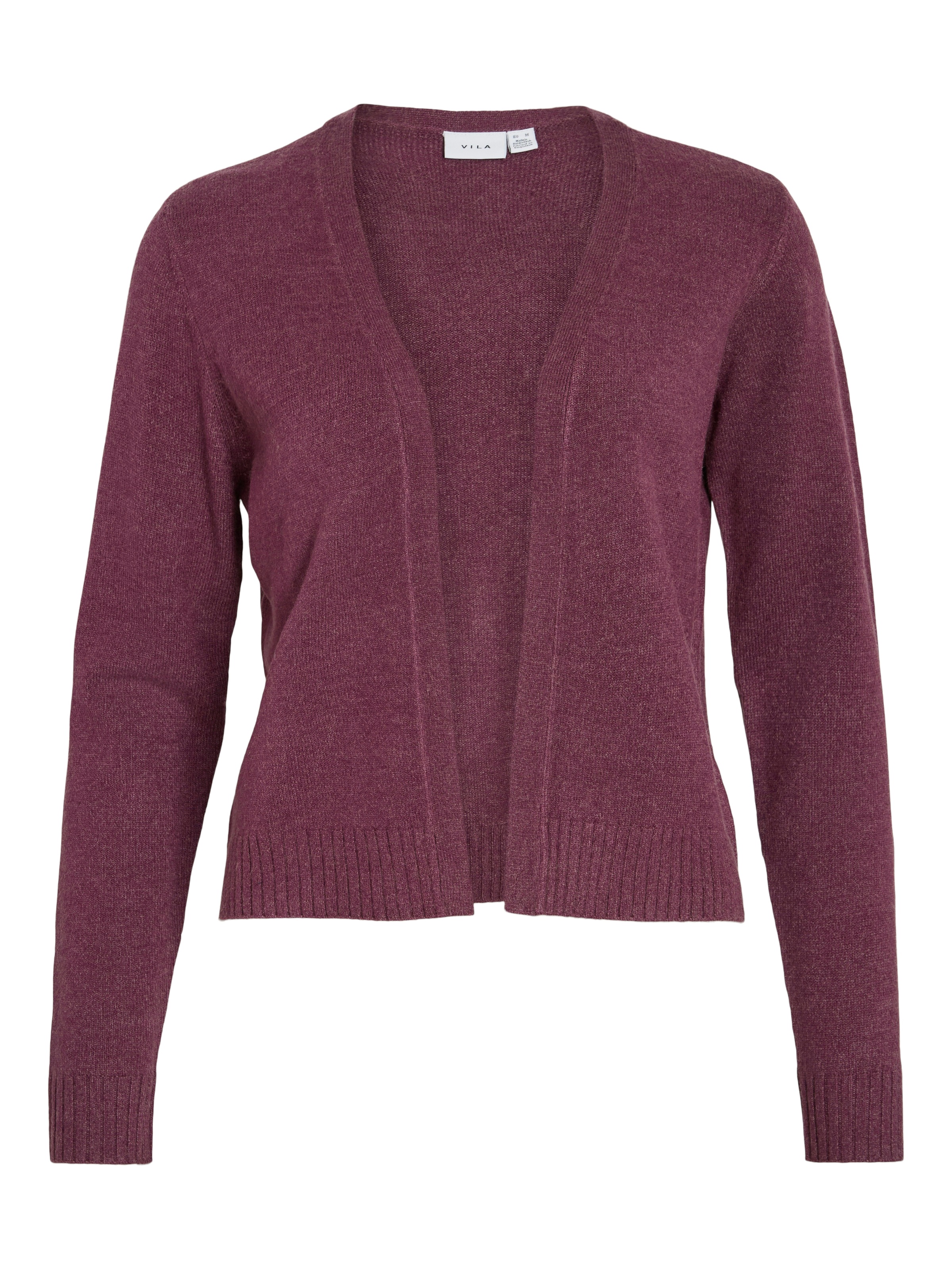 Vila Cardigan »VIRIL SHORT L/S KNIT CARDIGAN-NOOS« Materialmix, regular fit