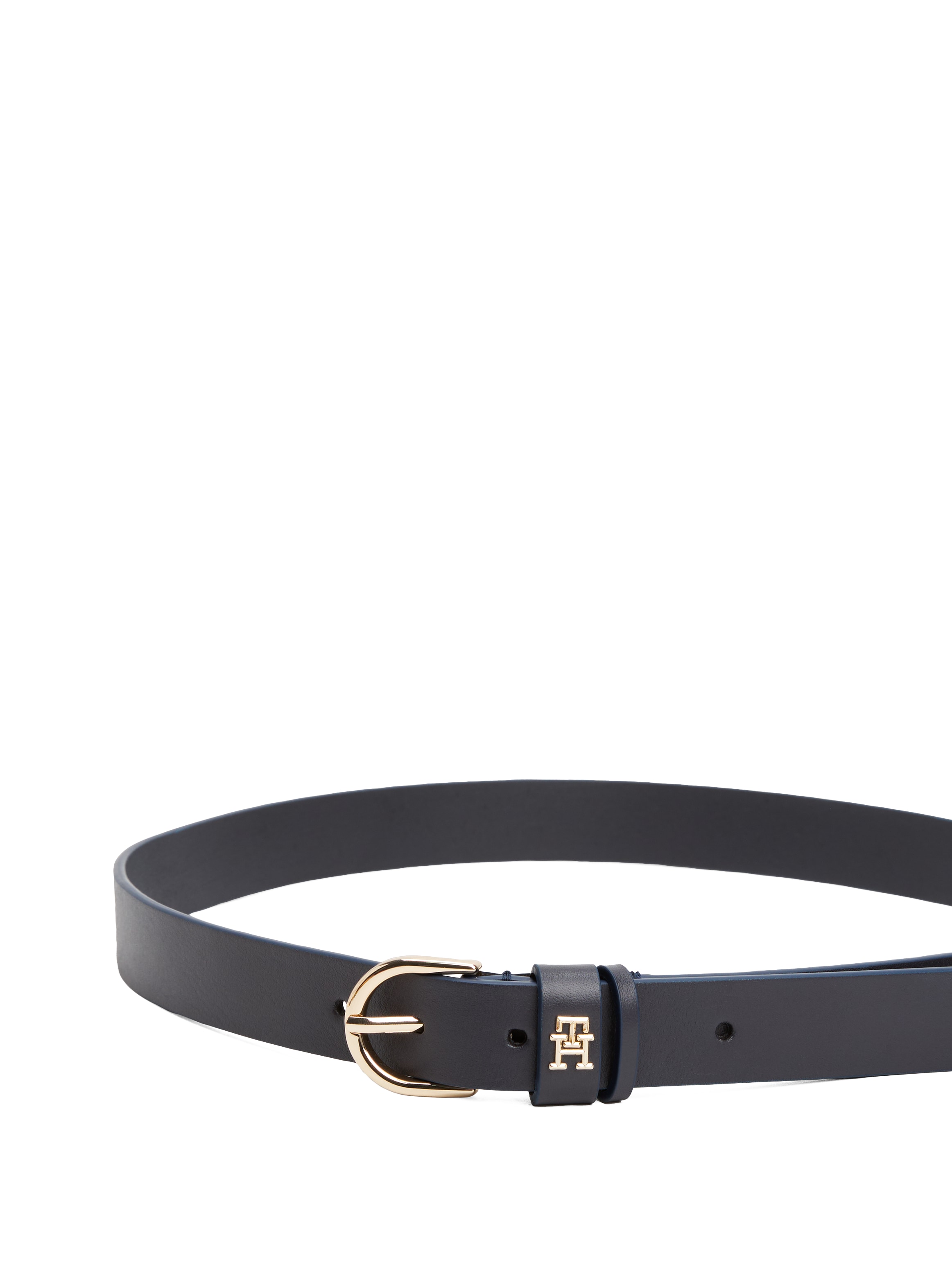 Tommy Hilfiger Ledergürtel »ESSENTIAL EFFORTLESS 2.5«, Logoemblem, weiche Haptik, ovale Einfachdornschliesse