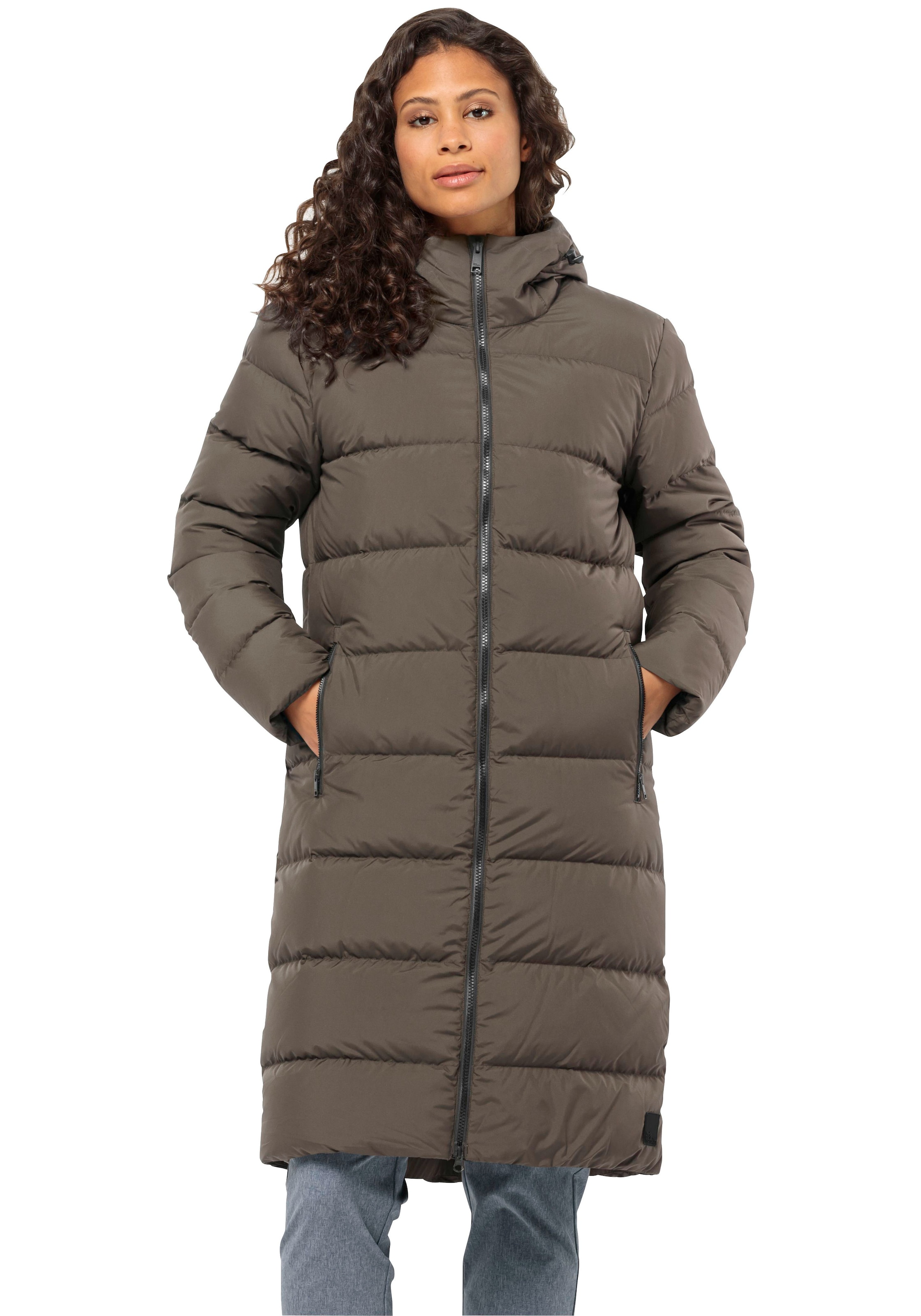 Jack Wolfskin Daunenmantel »FROZEN PALACE COAT W«, mit Kapuze