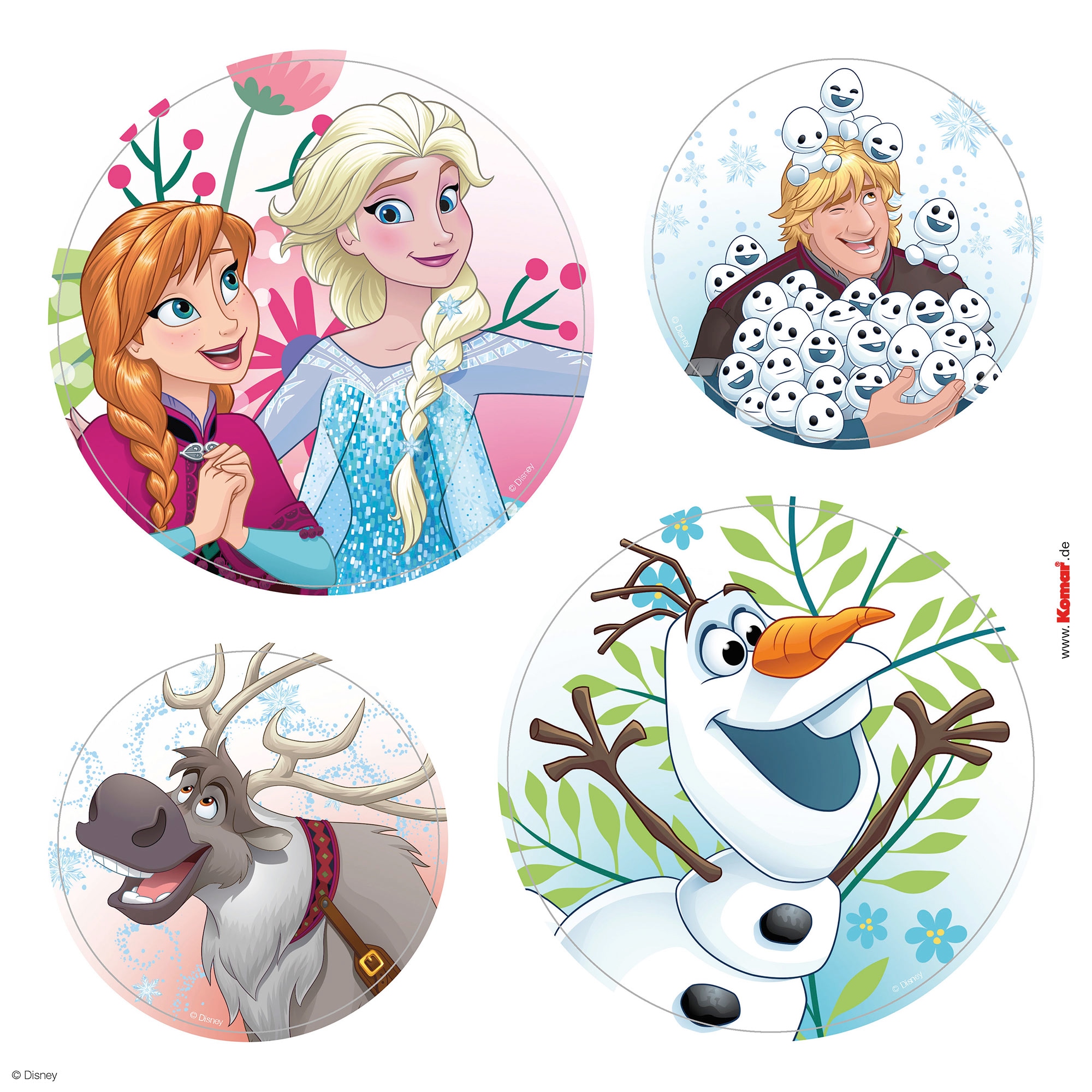 Komar Fensterbild »Fenstersticker - Frozen Springday - Grösse 30 x 30 cm« 30 x 30 cm, 2 Bogen