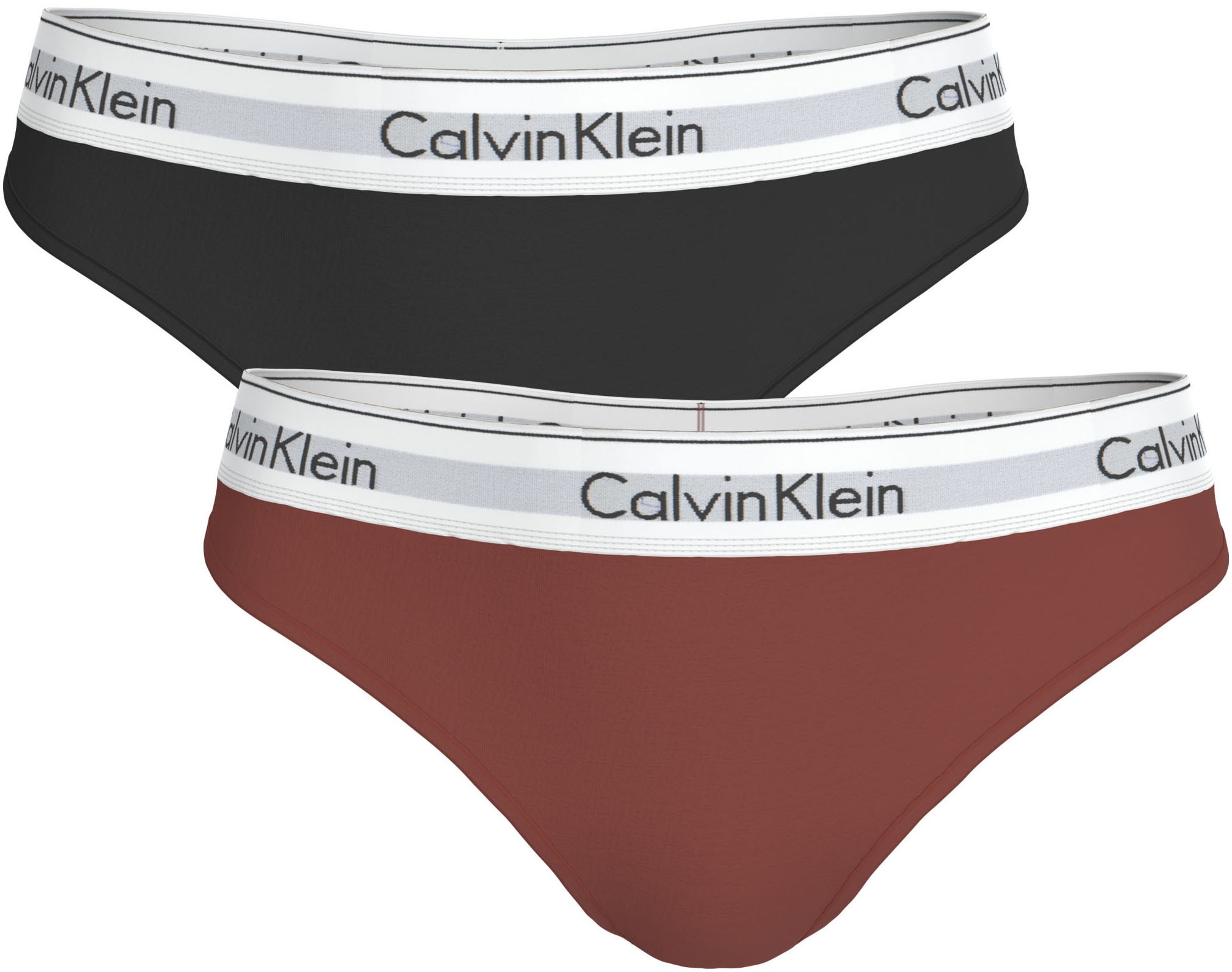 Calvin Klein Underwear Tanga »THONG 2PK« Packung, 2er-Pack,  Körpernahe Passform mit elastischem Bund