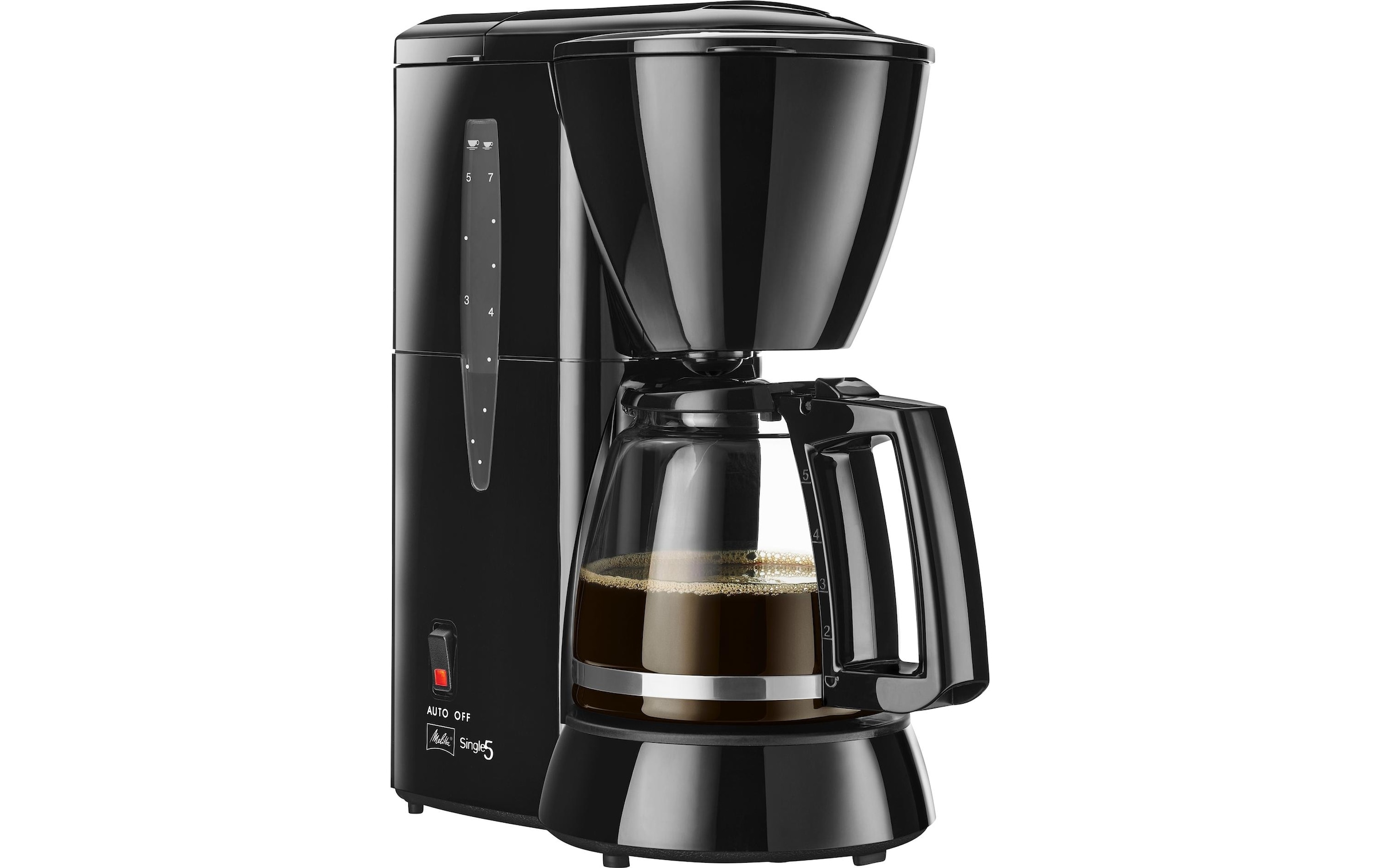 Melitta Filterkaffeemaschine »Single 5« 1x2 Kompakte Kaffeemaschine mit Aromaventil und Tropfstopp