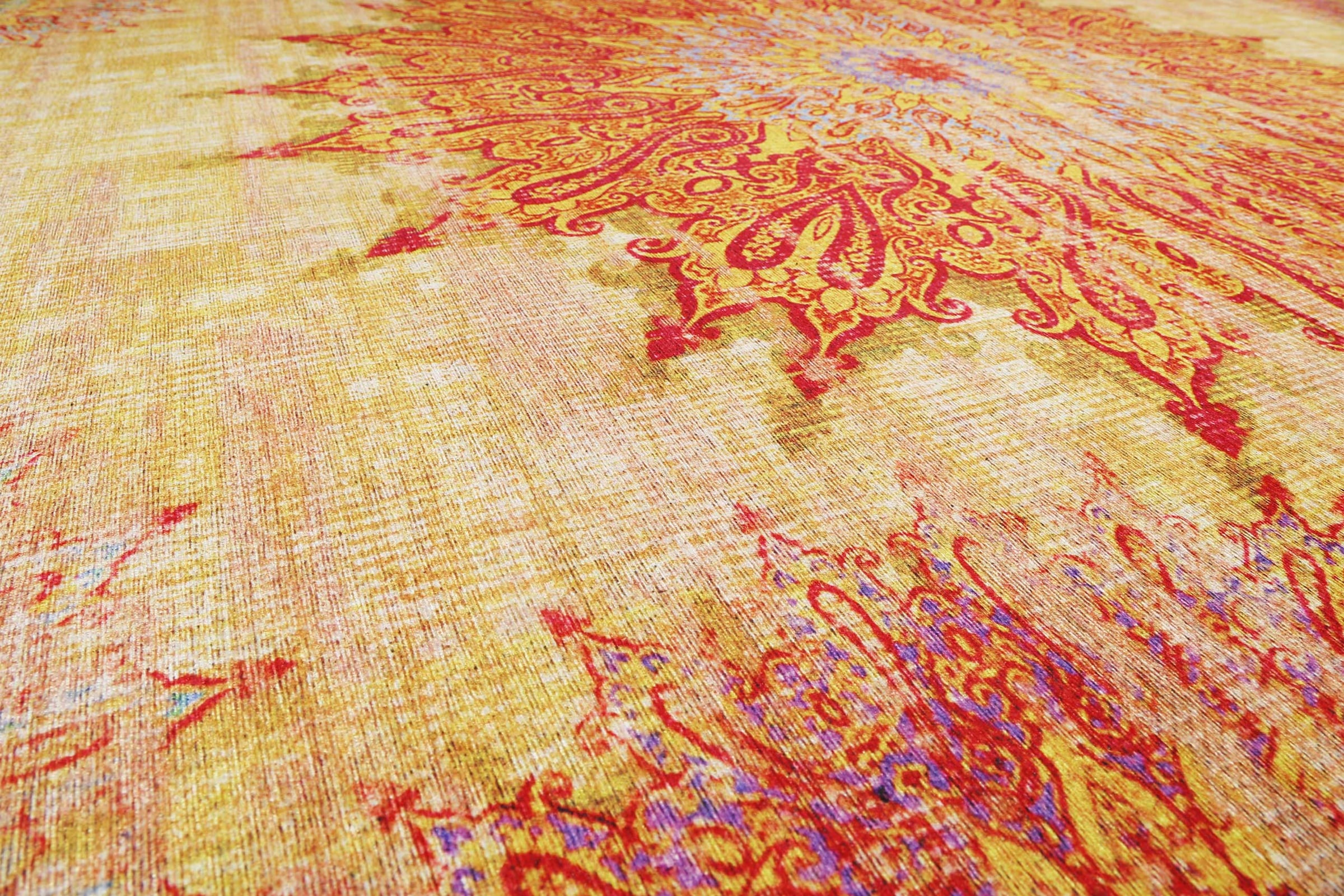 Wecon home Tapis »Rooftop« Rectangulaire 6 mm Höhe vintage, coton, poil court, salon, chambre, orient