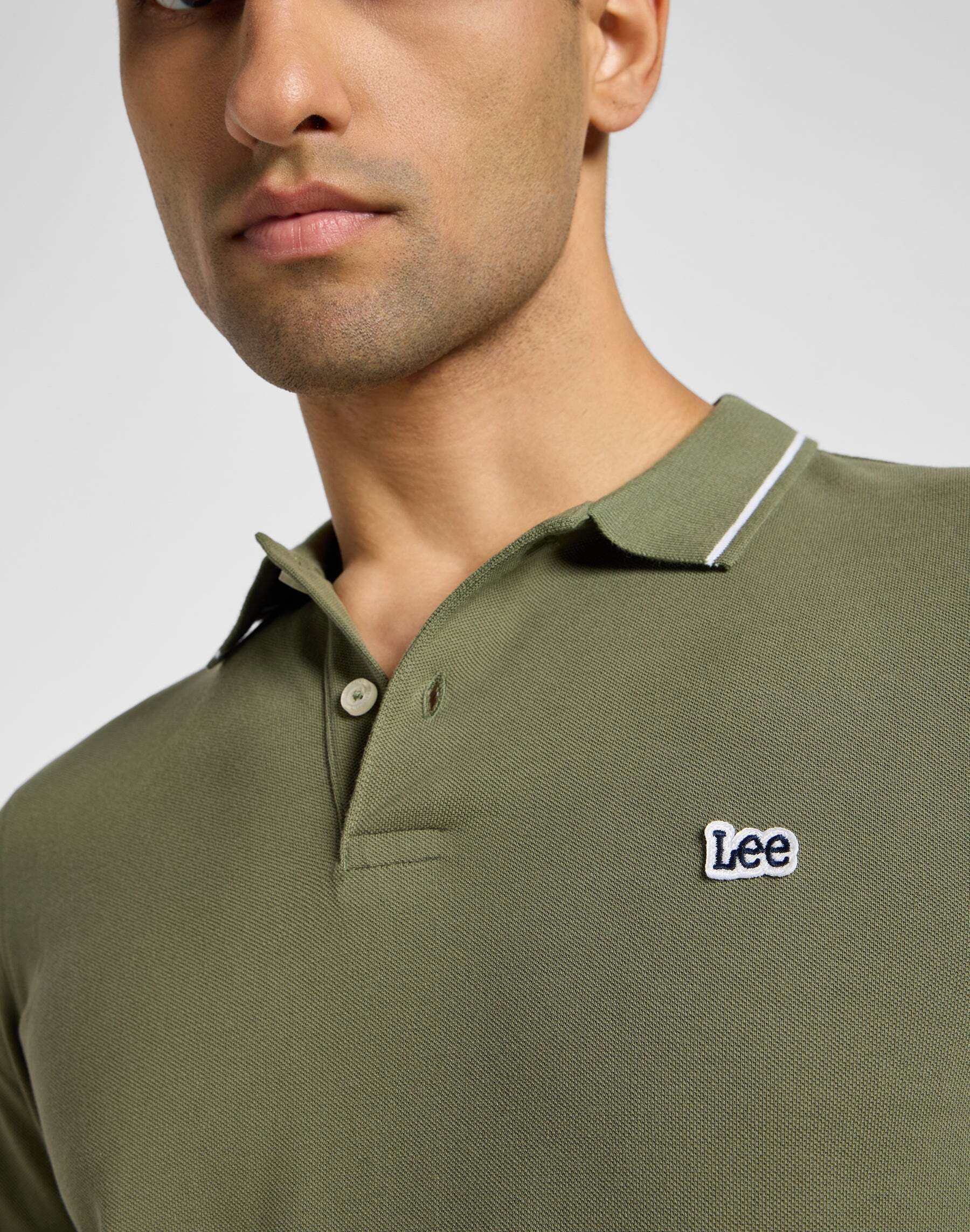 Lee® Langarm-Poloshirt »LEE Langarmpolo Longsleeves Pique Polo«