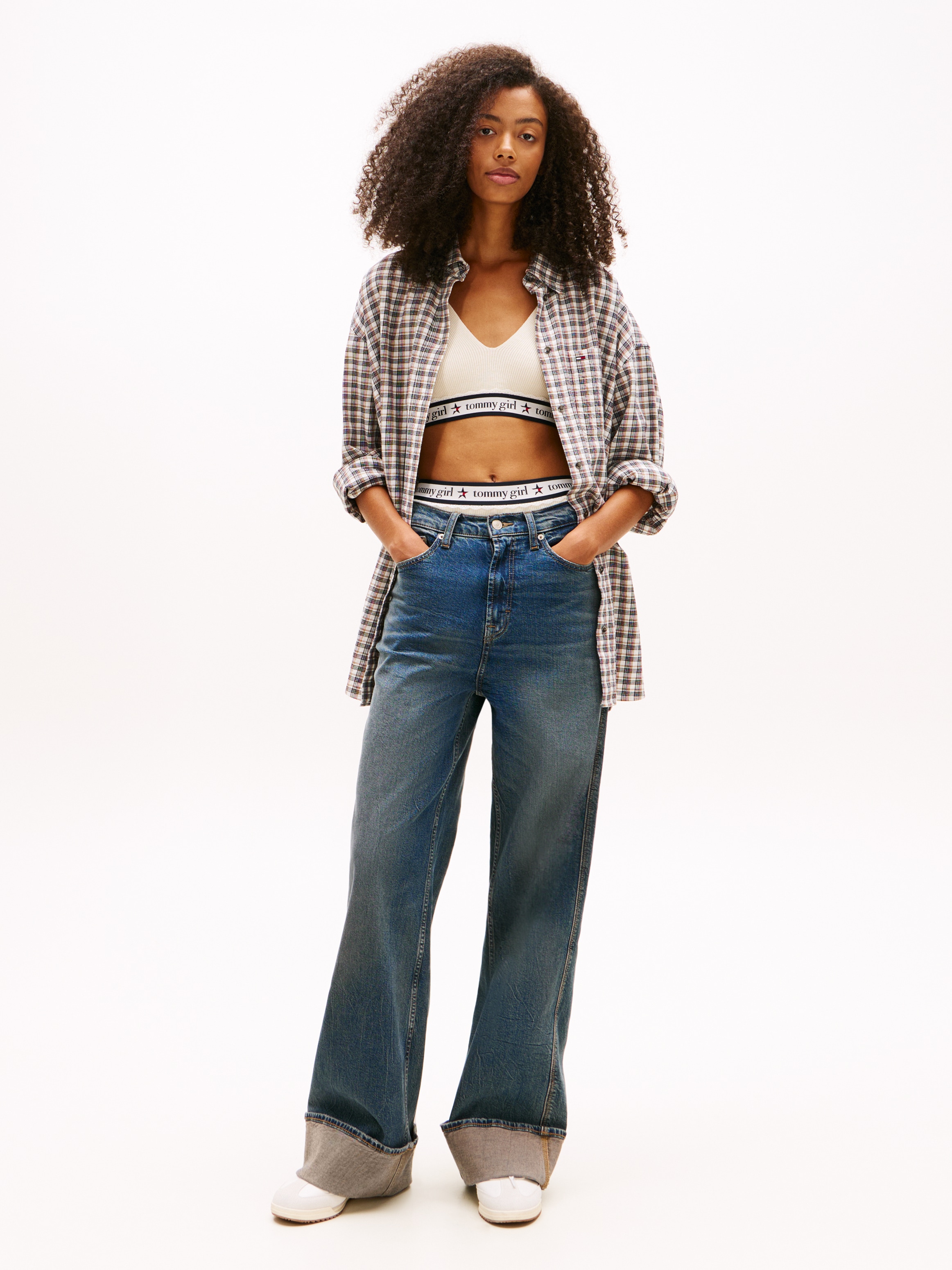 Tommy Jeans Karobluse »TJW OVS CHIECKED SHIRT EXT«