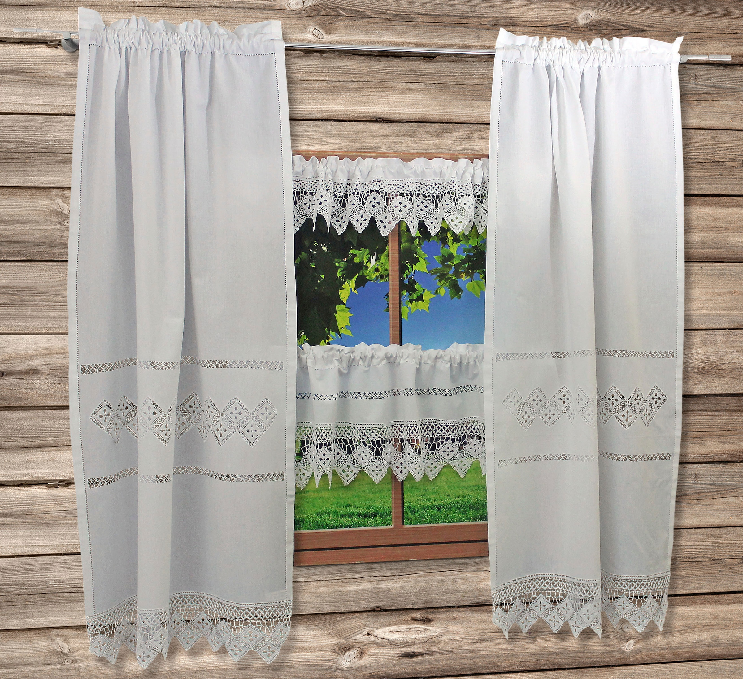 Image of HOSSNER - ART OF HOME DECO Querbehang "BALDO" Stangendurchzug 1 Stk. tlg.
