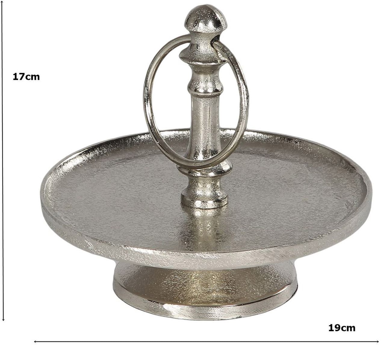 Ambiente Haus Plateau de service »Etagere 1 Stufe in Silberfarben«
