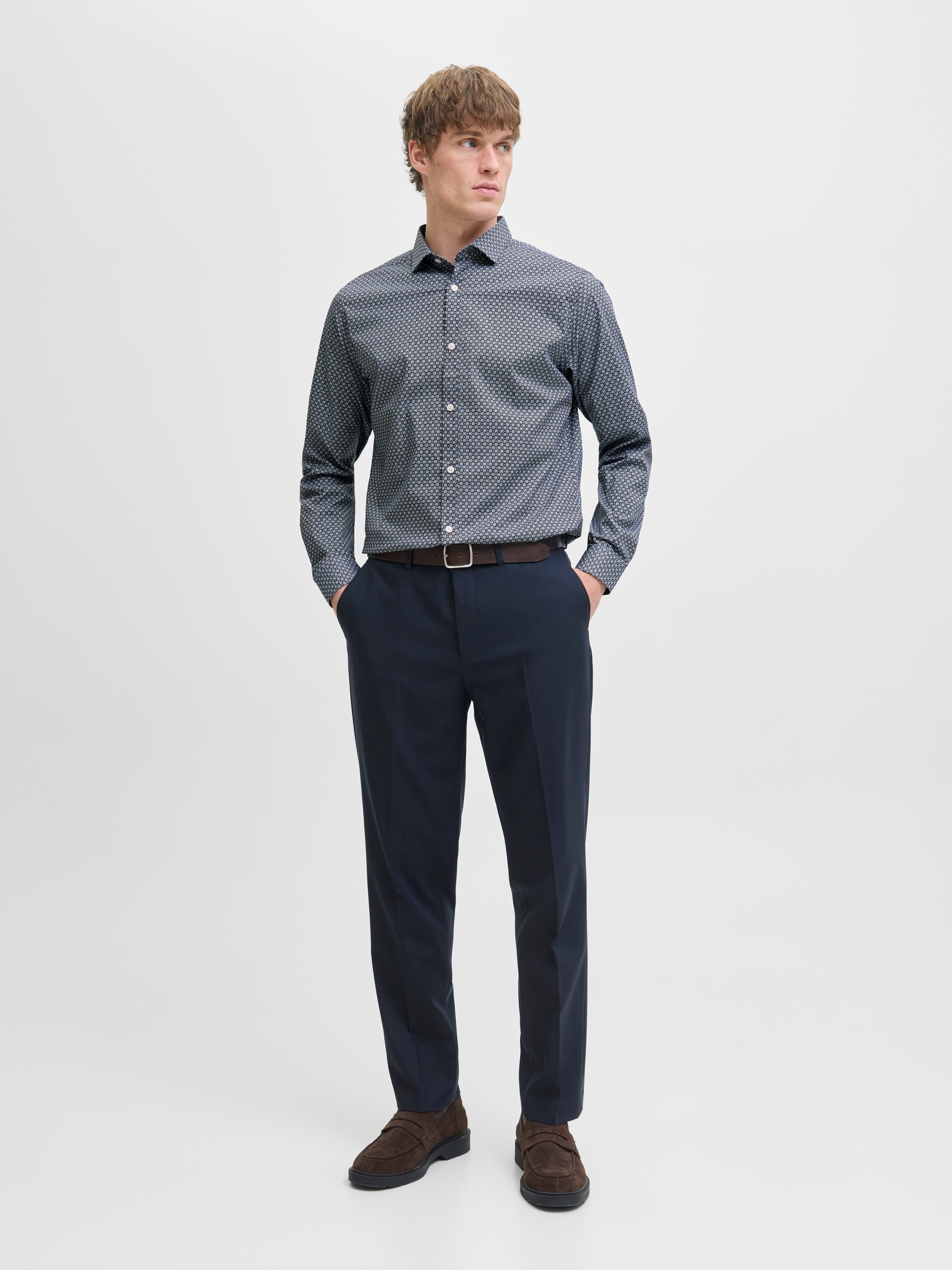 Jack & Jones Langarmhemd »JPRBLABLACKPOOL STRETCH AOP LS SHIRT SN«