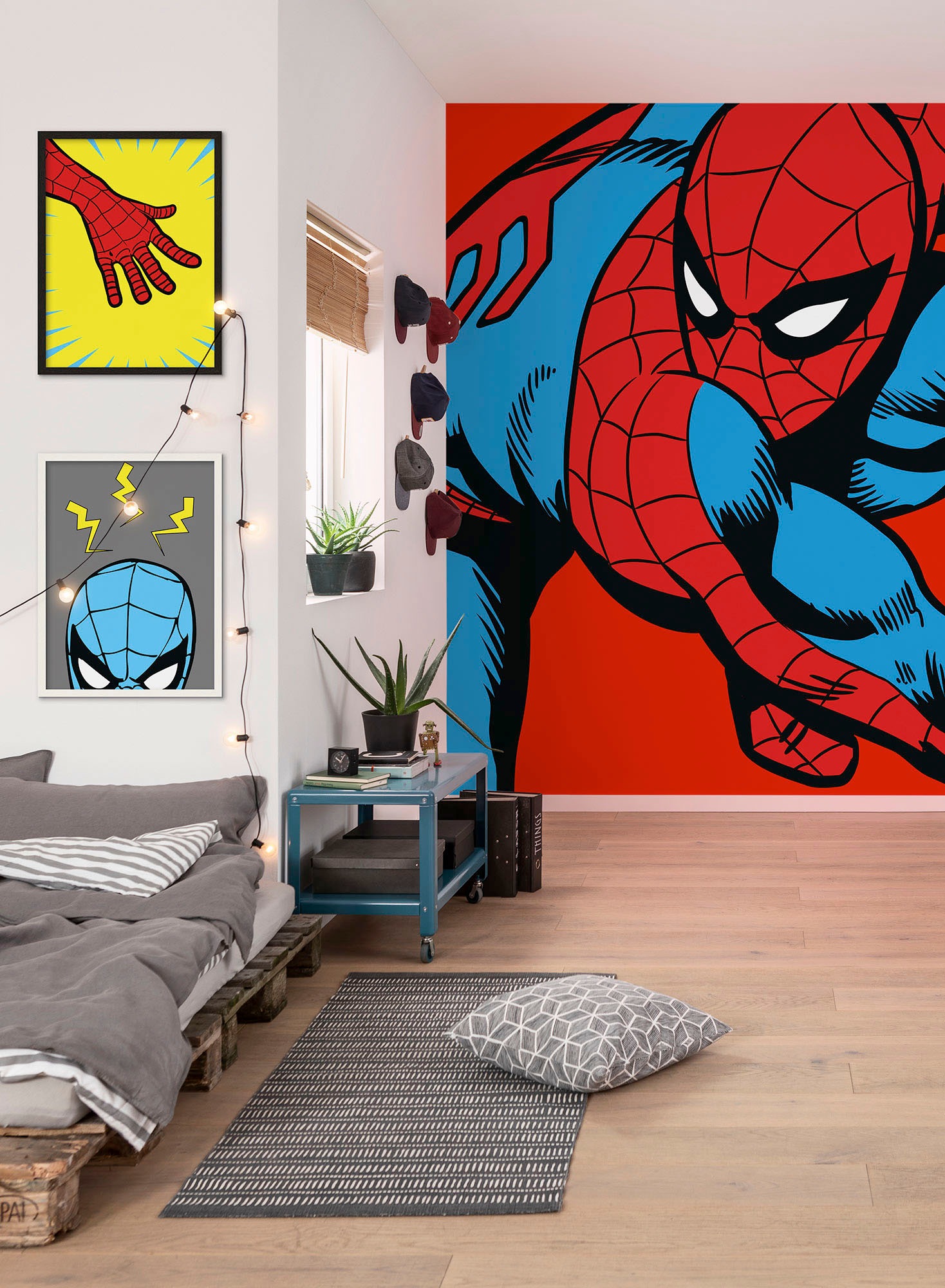 Finde Komar Vliestapete »Marvel PowerUp Spider-Man Watchout«, 200x250 cm (Breite  x Höhe) auf