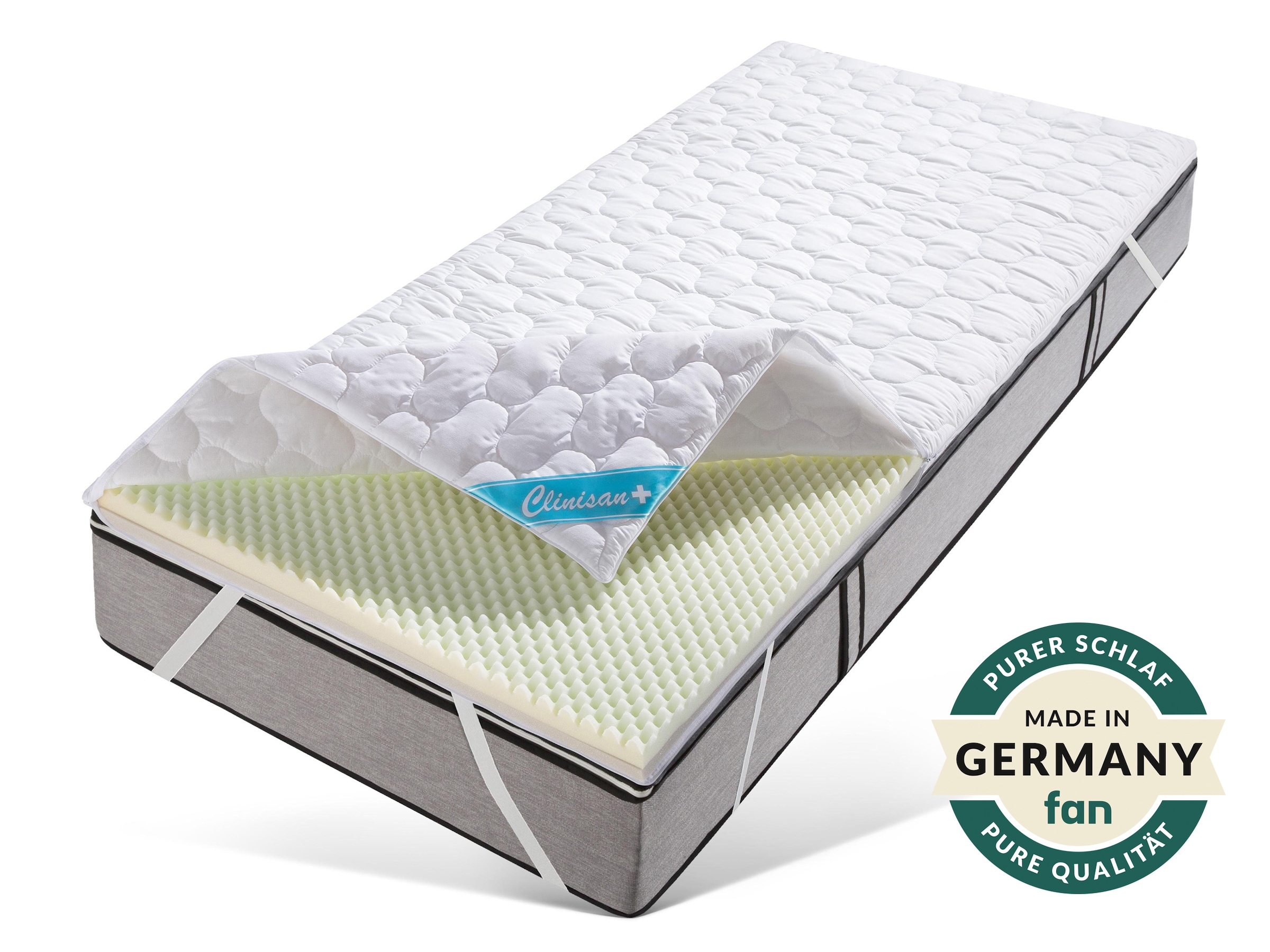 Image of fan Topper "Clinisan Punktoflex, Bezug kochfest 95" kochfester Bezug - Druckentlastung durch Noppen-Struktur