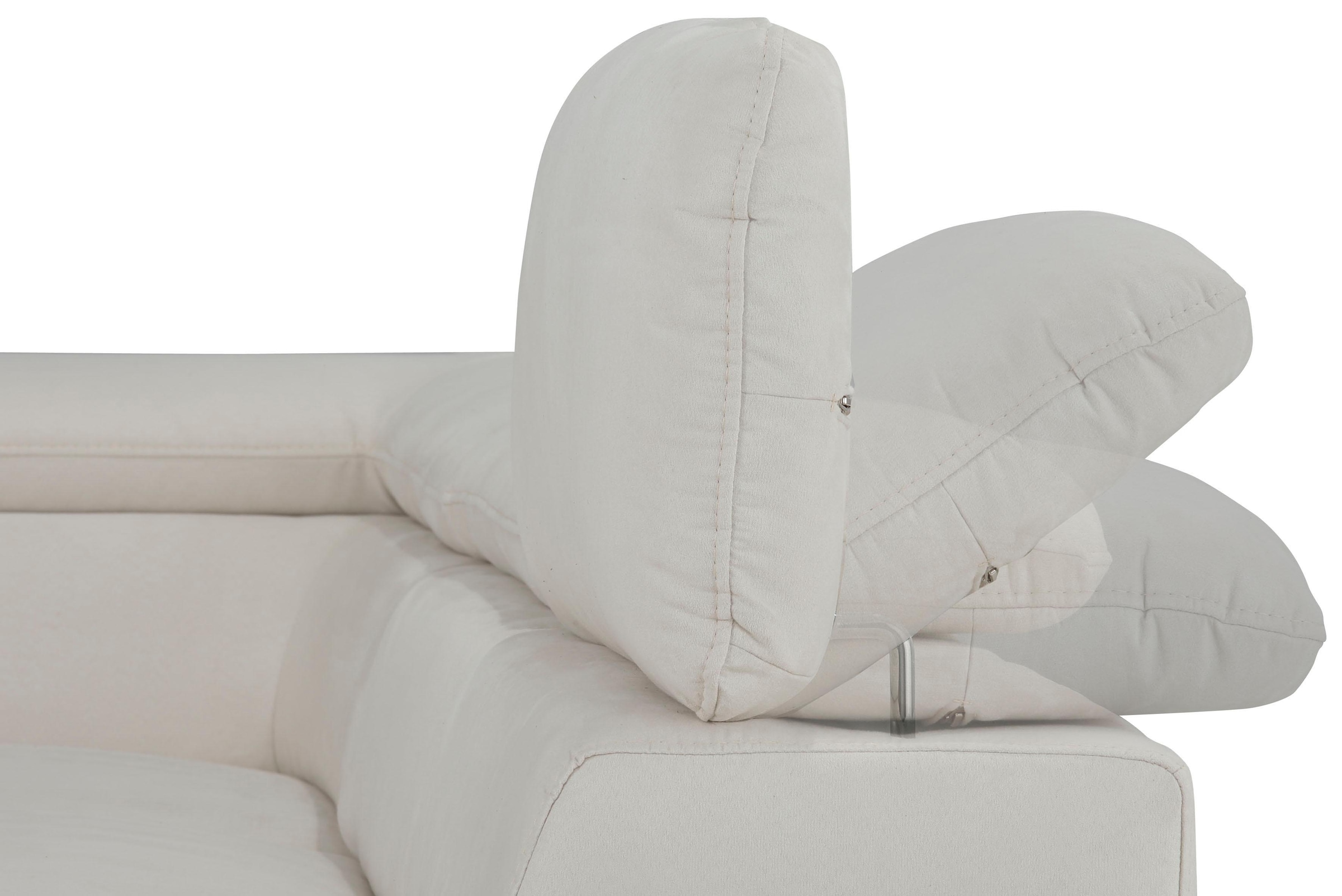 Home affaire Canapé d'angle »Alberto L-Form« mit Kopfteilverstellung, wahlweise mit Bettfunktion