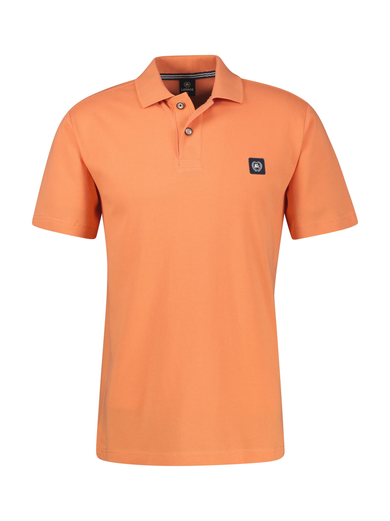 LERROS Polo coupe régulière, avec forme à 3 boutons, avec fentes latérales