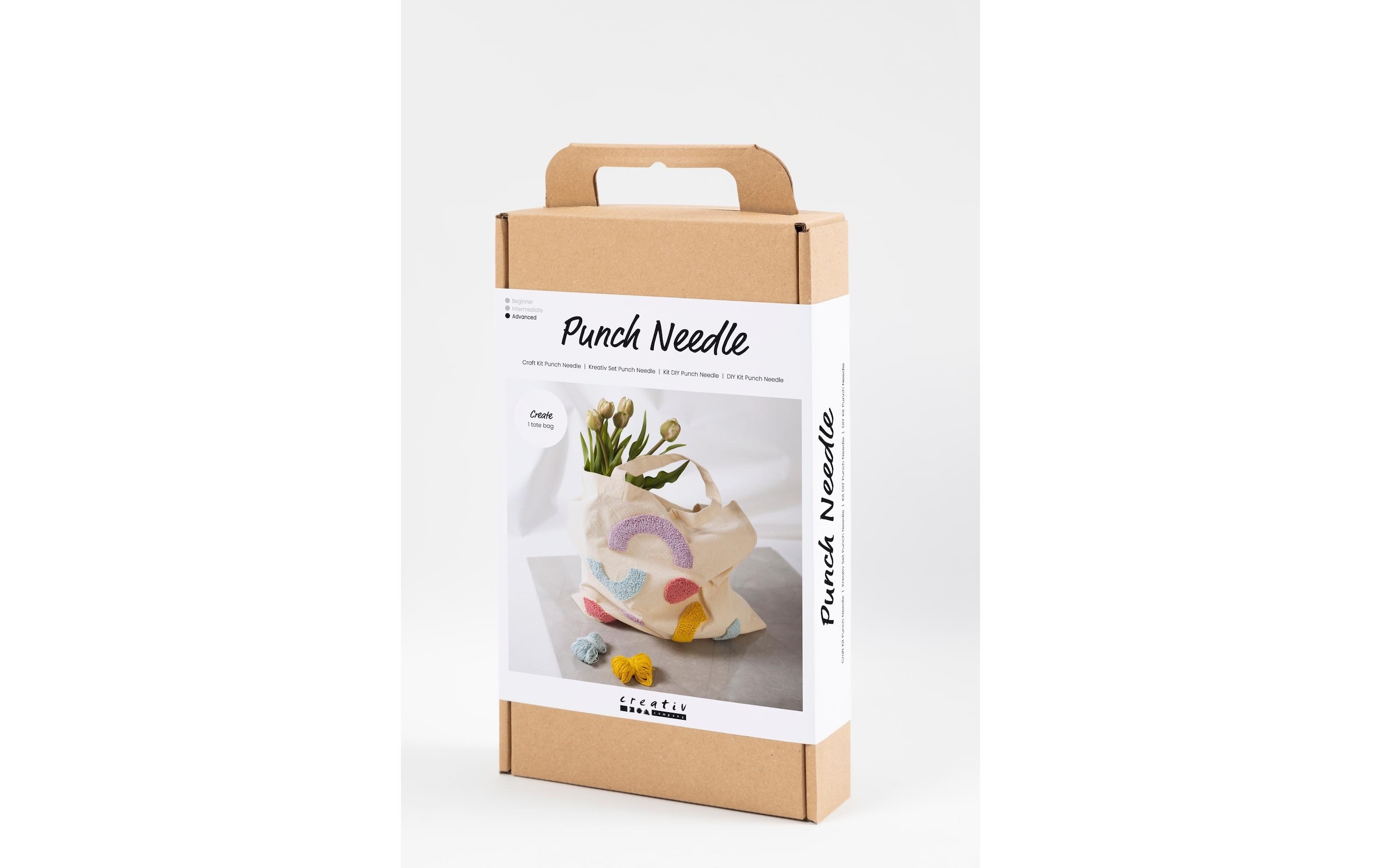 creativ company Kreativset »Punch Needle Einkaufstasche«, (7 tlg.)