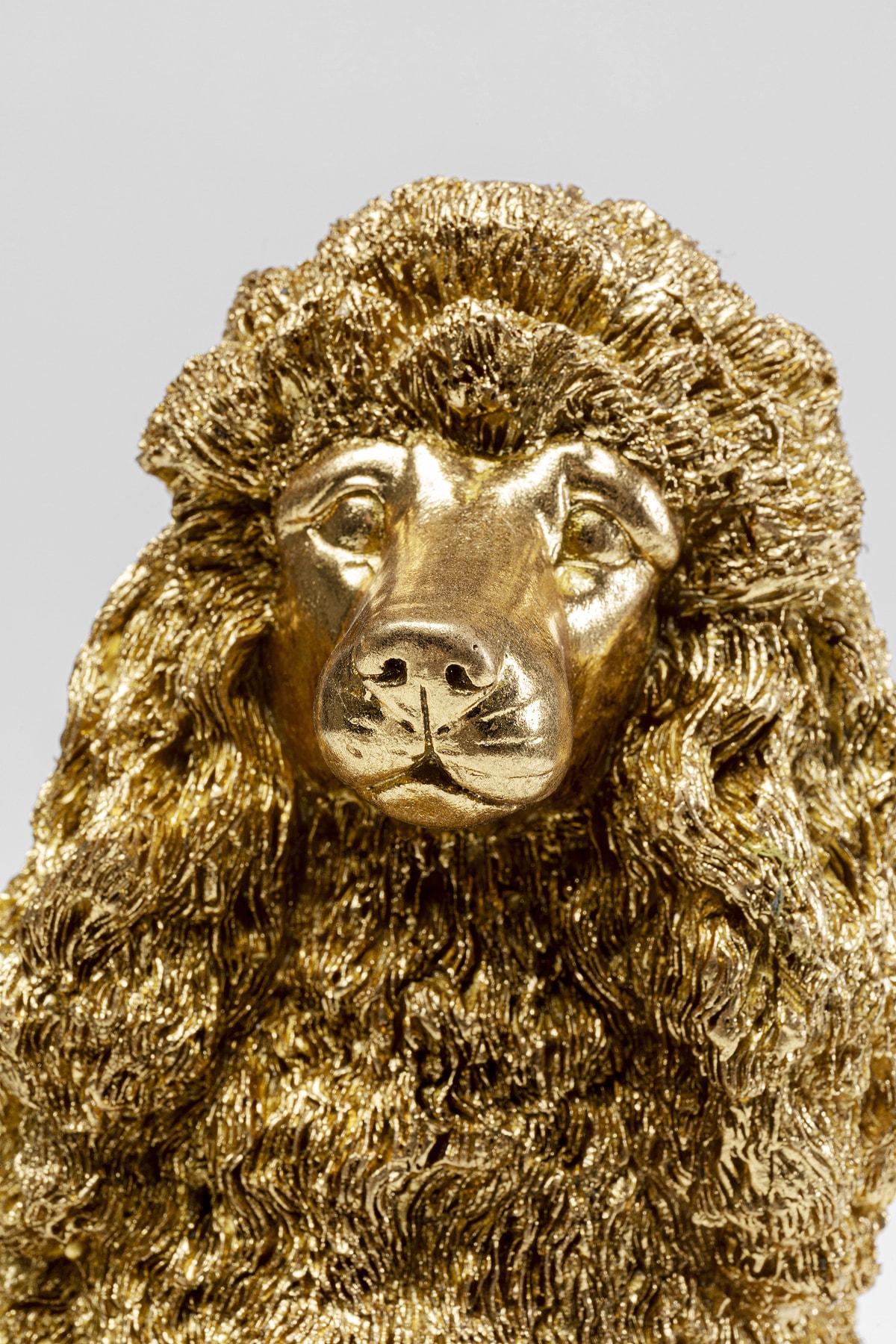 Kare Design Figurine de décoration »Mrs Poodle Gold 34cm«