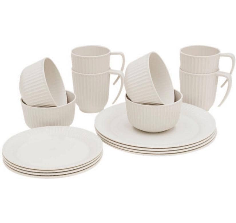Image of Outwell Geschirr-Set "Delish 4er-Set Sandstone"