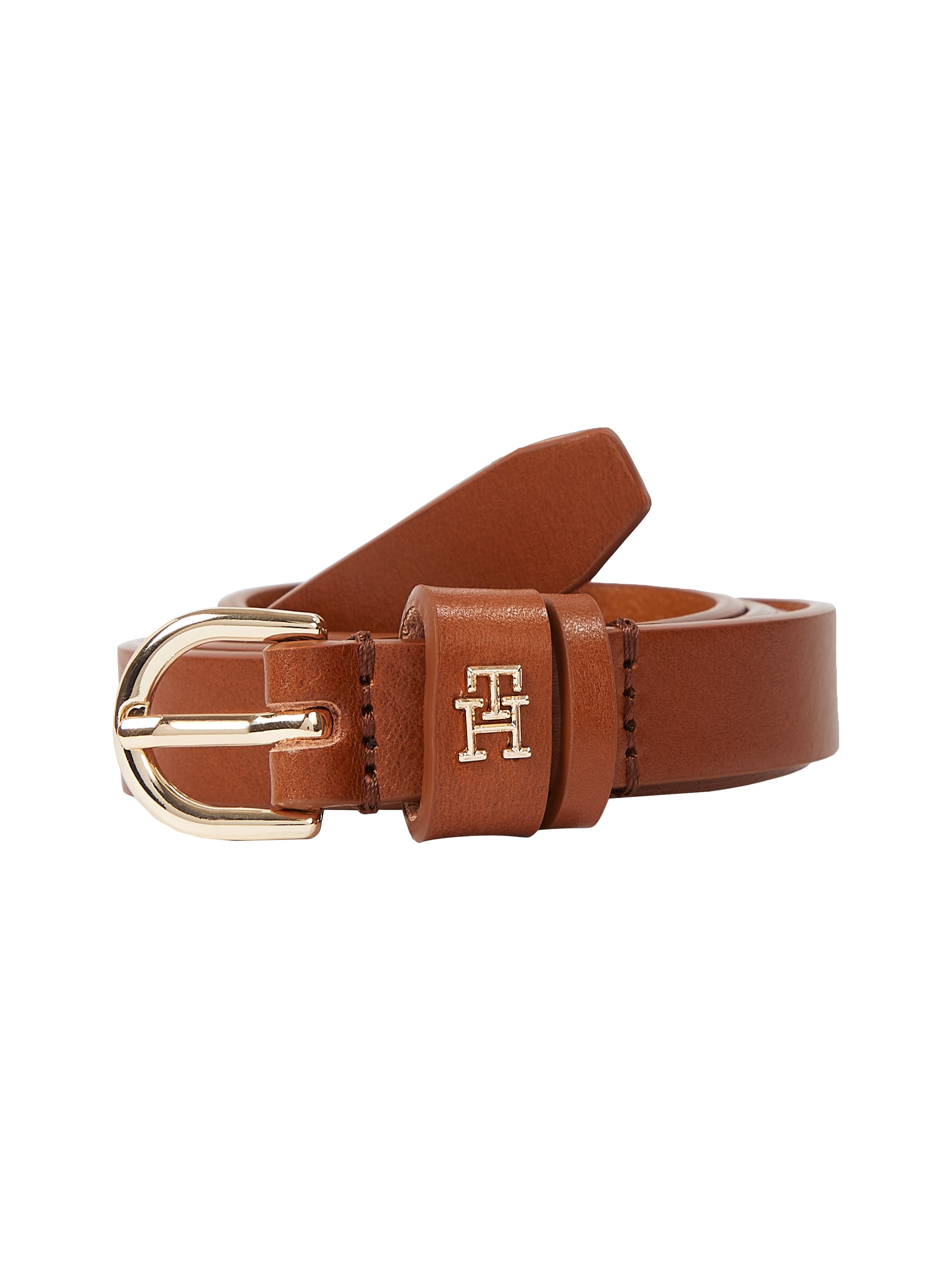 Tommy Hilfiger Ledergürtel »ESSENTIAL EFFORTLESS 1.5«, Ovale Einfachdornschliesse, Logoemblem