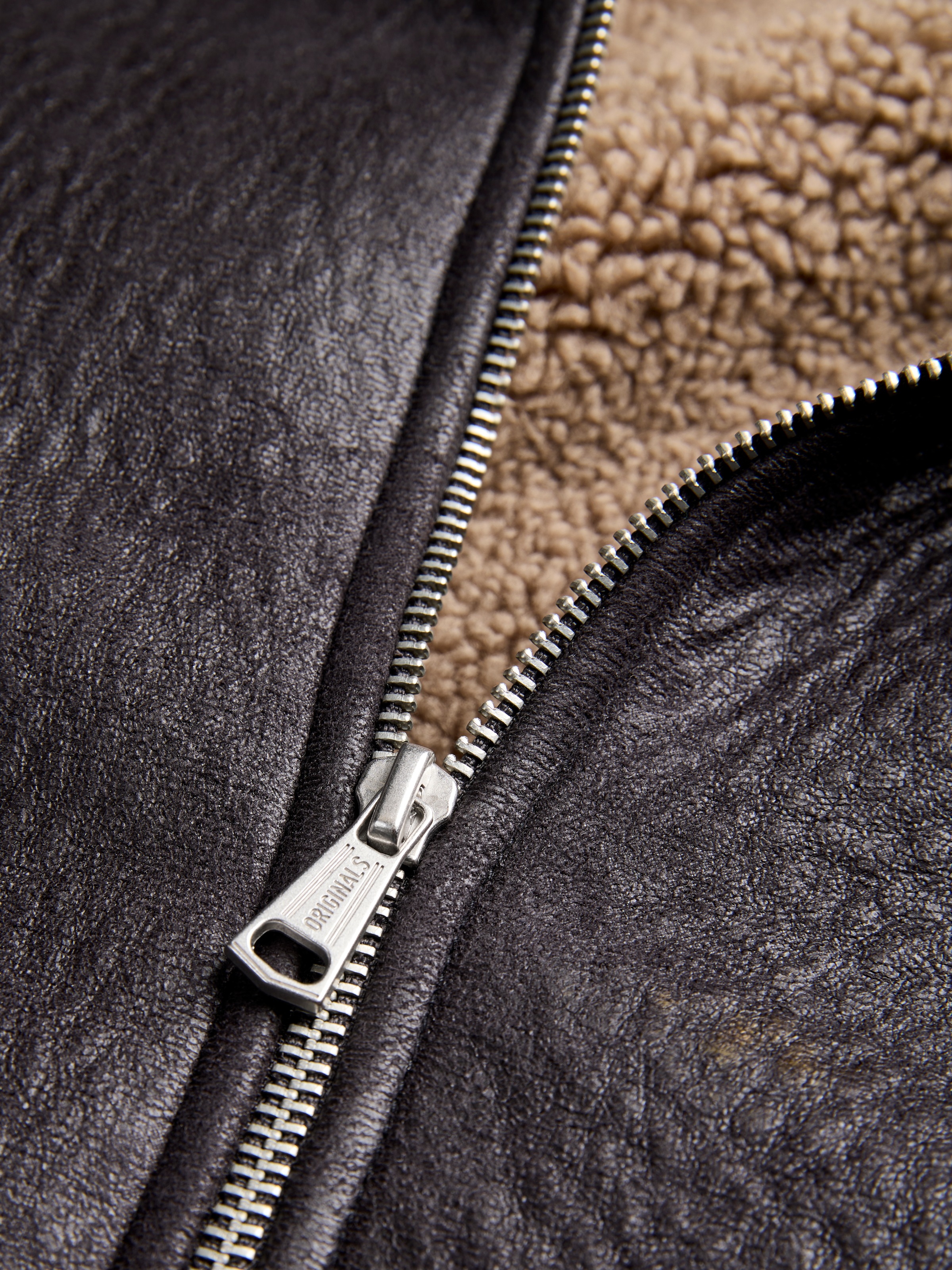 Jack & Jones Pilotenjacke »JORSALAMANCO FLIGHT JACKET SN« Polyester, Innenkragen mit Teddy Material