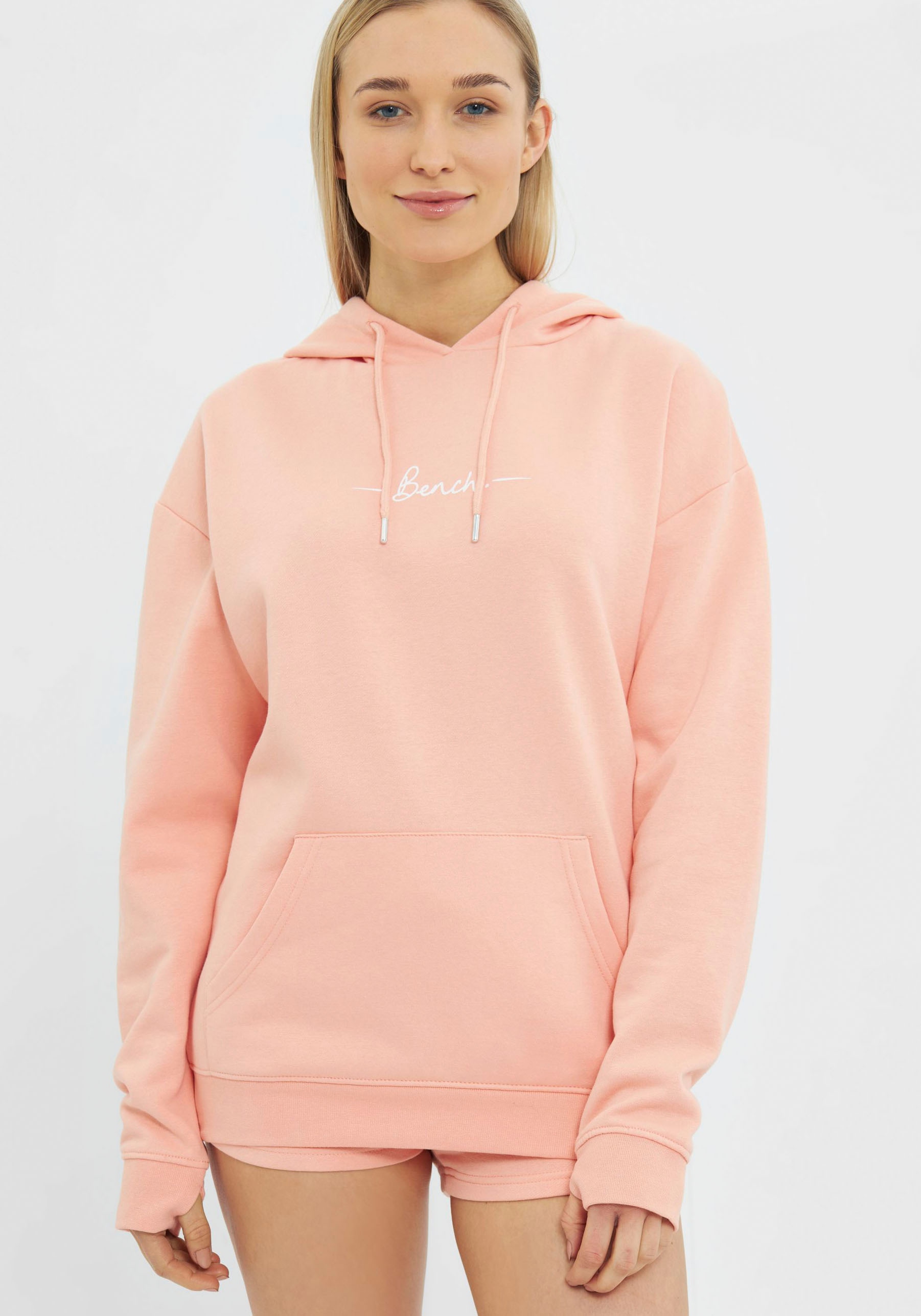 ♕ Bench. kaufen mit femininen Logoprint versandkostenfrei Kapuzensweatshirt