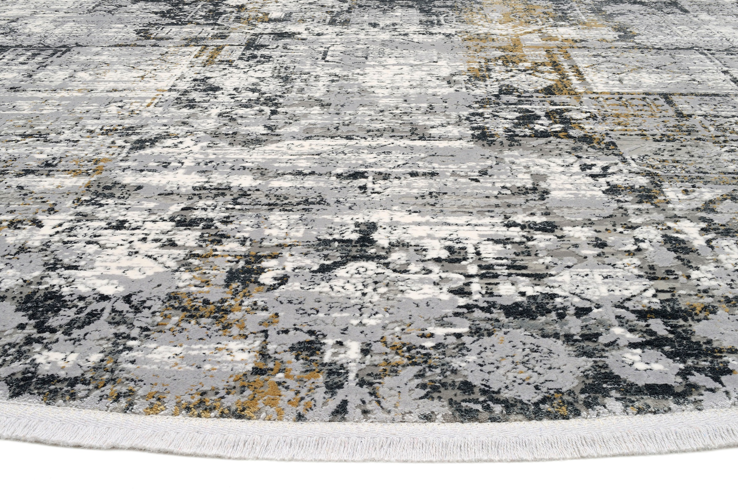 Musterring Teppich »SINFONIA«, rund, 8 mm Höhe, exlcusive MUSTERRING DELUXE COLLECTION hochwertig gekettelt, Fransen