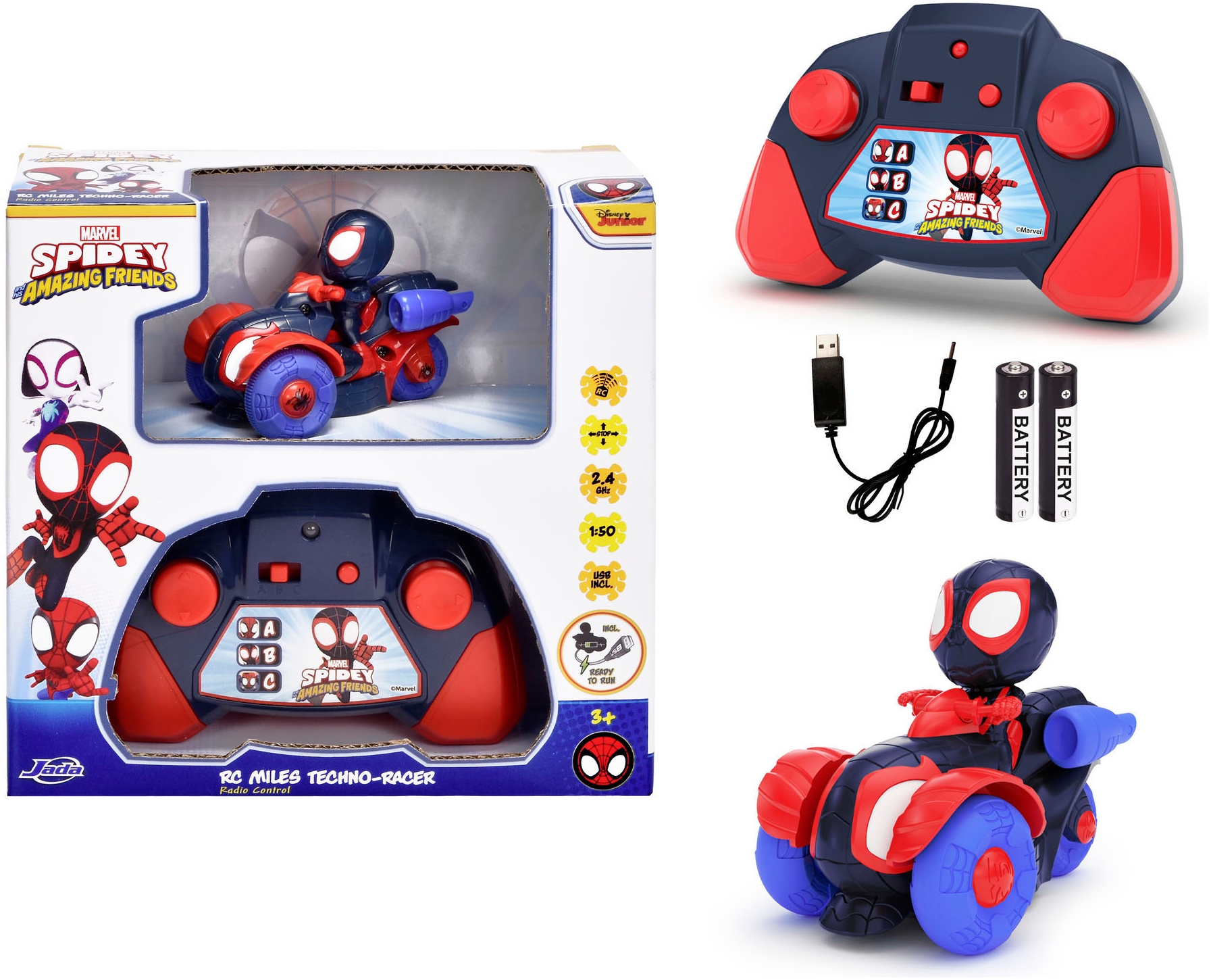 Image of Dickie Toys RC-Auto "RC Miles Techno-Racer 1:50"
