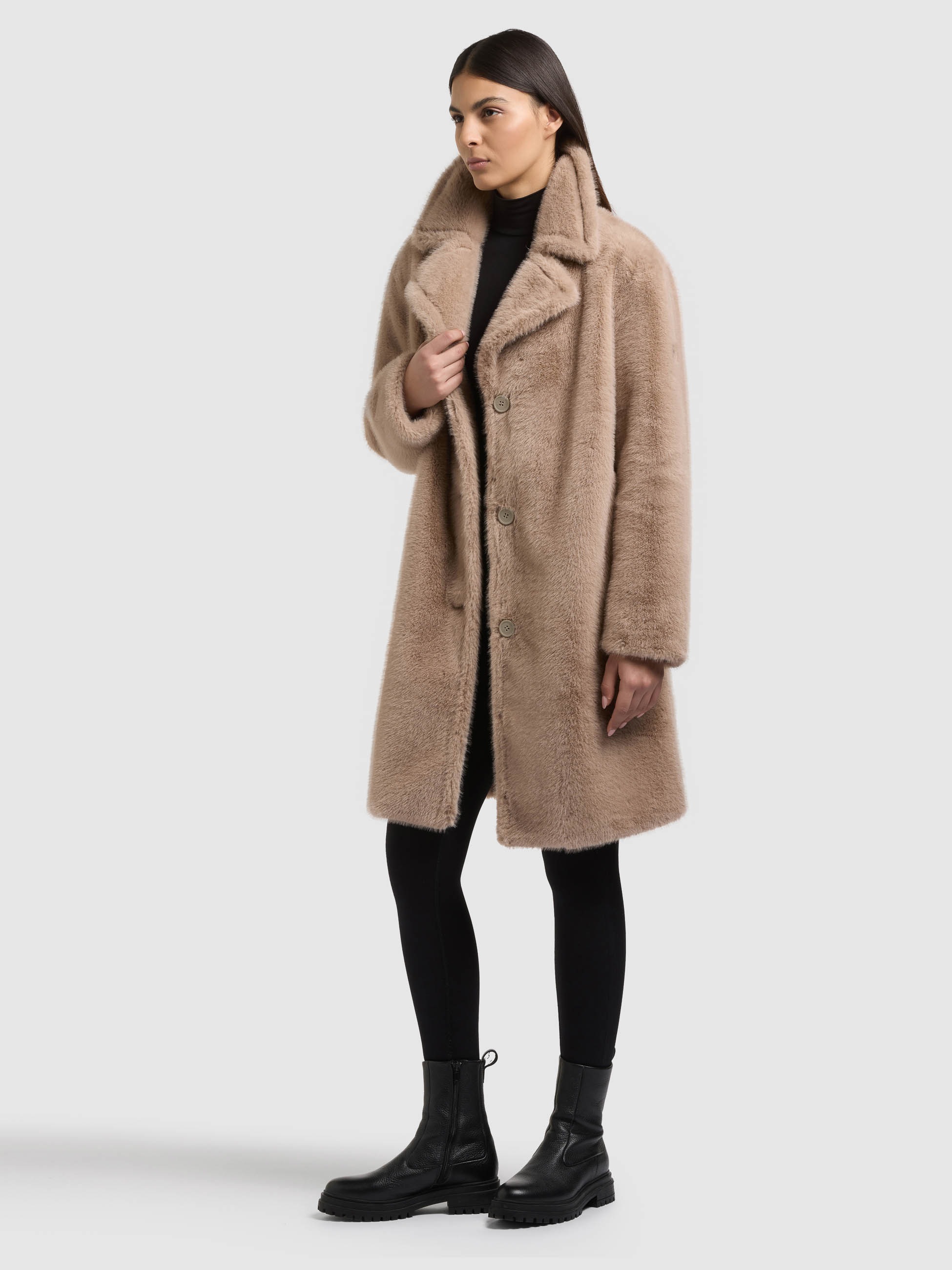 khujo Fellimitatmantel »FIZA« Regular Fit