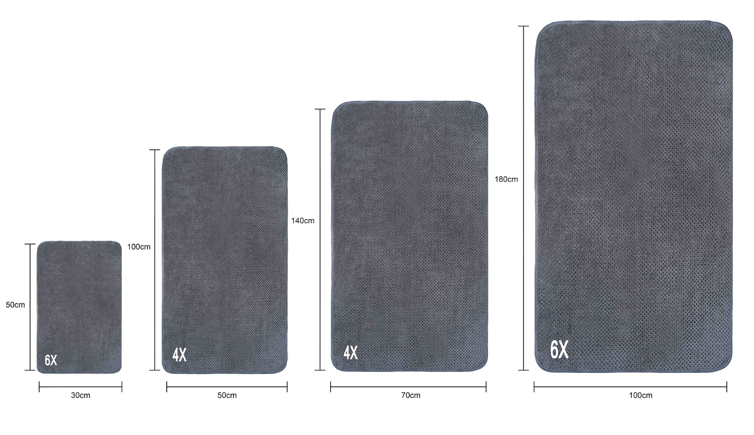 GOODproduct Serviettes »Parris, diverse Grössen, ideal als Sporthandtuch, Reisehandtuch« sehr leicht, kompakt, schnelltrocknend, Mikrofaser, mit Waffelmuster