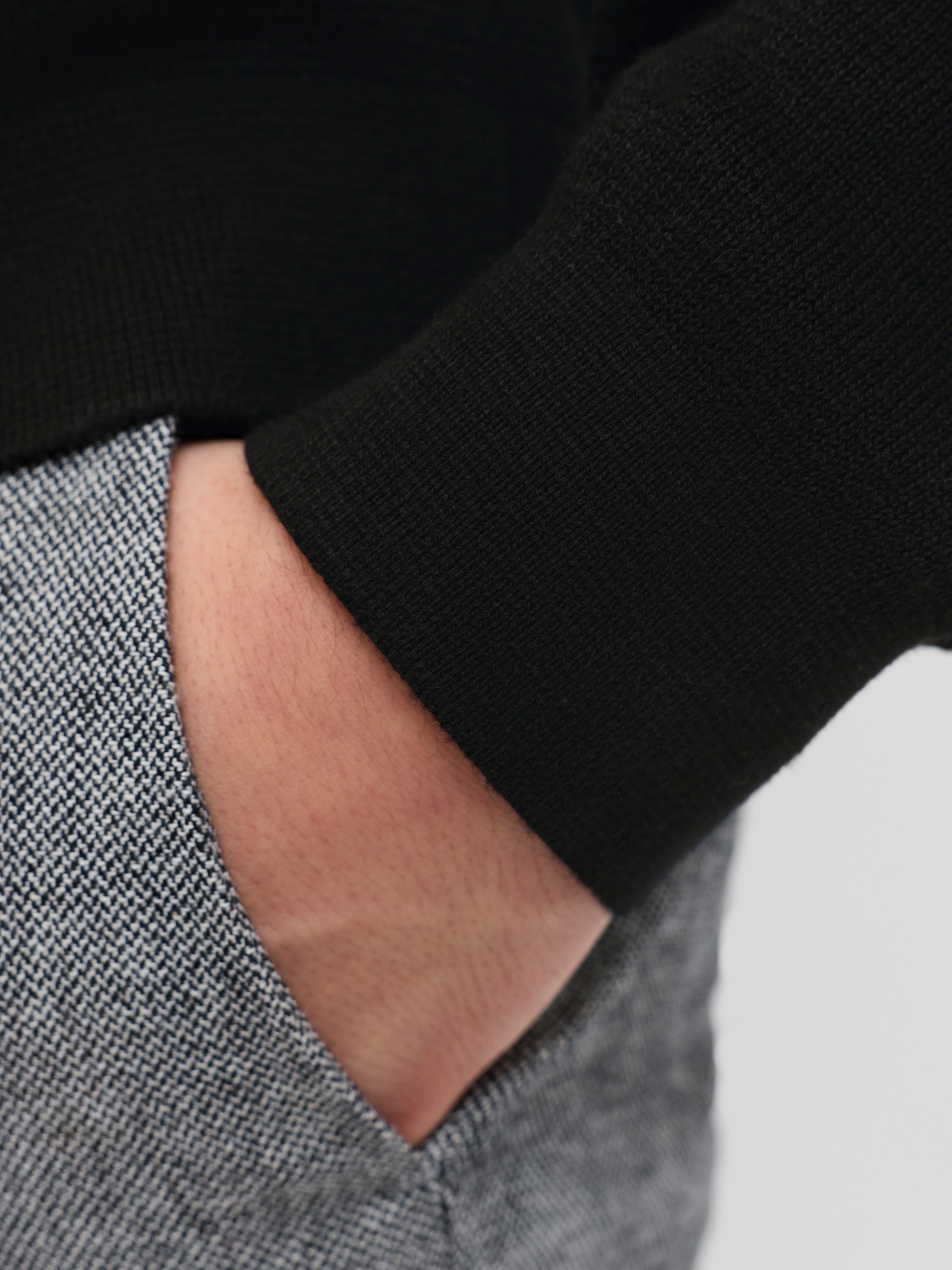 Jack & Jones Troyer »JPRBLAMILANO STITCH KNIT HALF ZIP SN« mit kurzem Reissverschluss