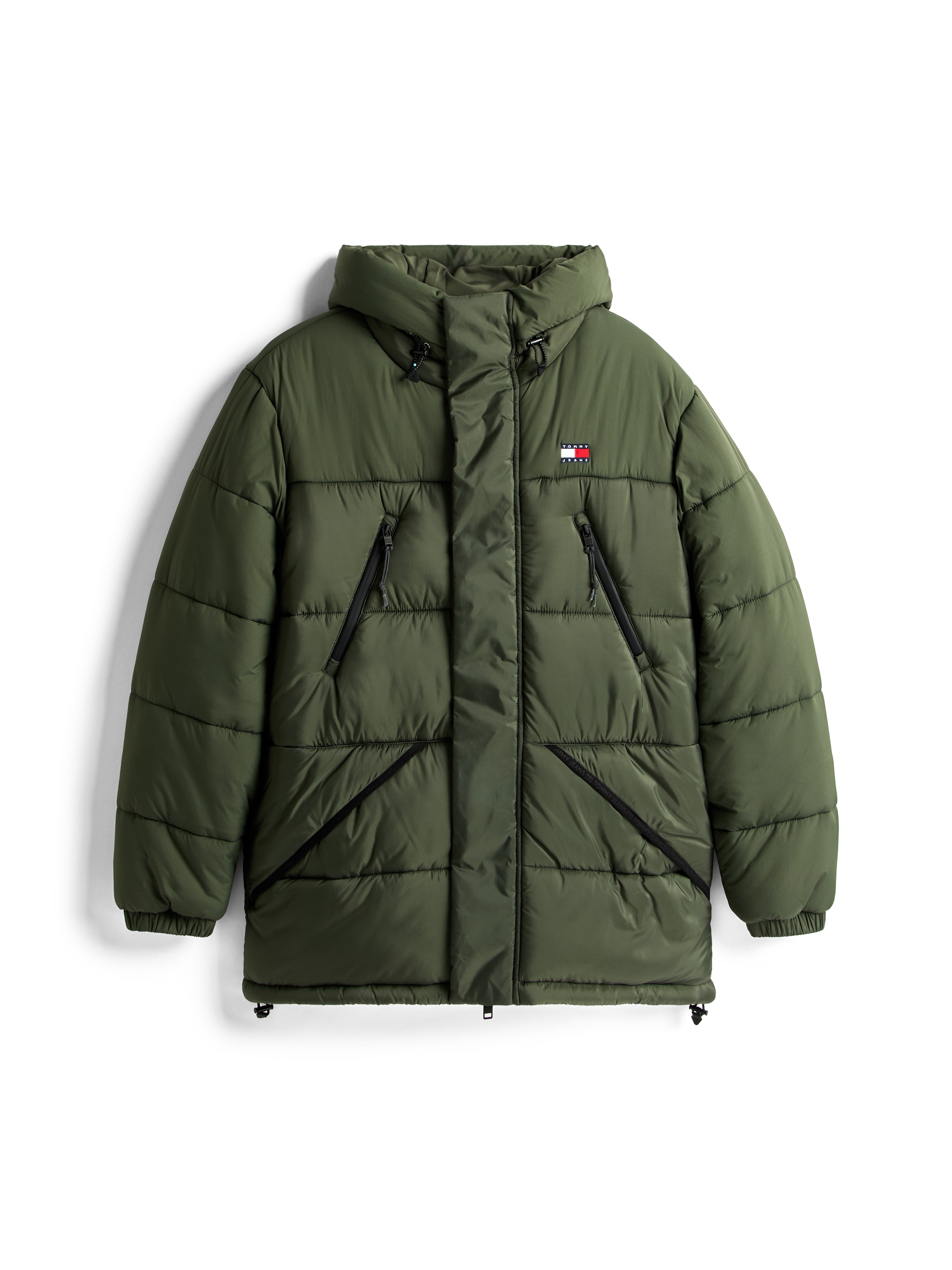 Tommy Jeans Manteau matelassé »FABRIC MIXED PARKA« coupe régulière avec capuche