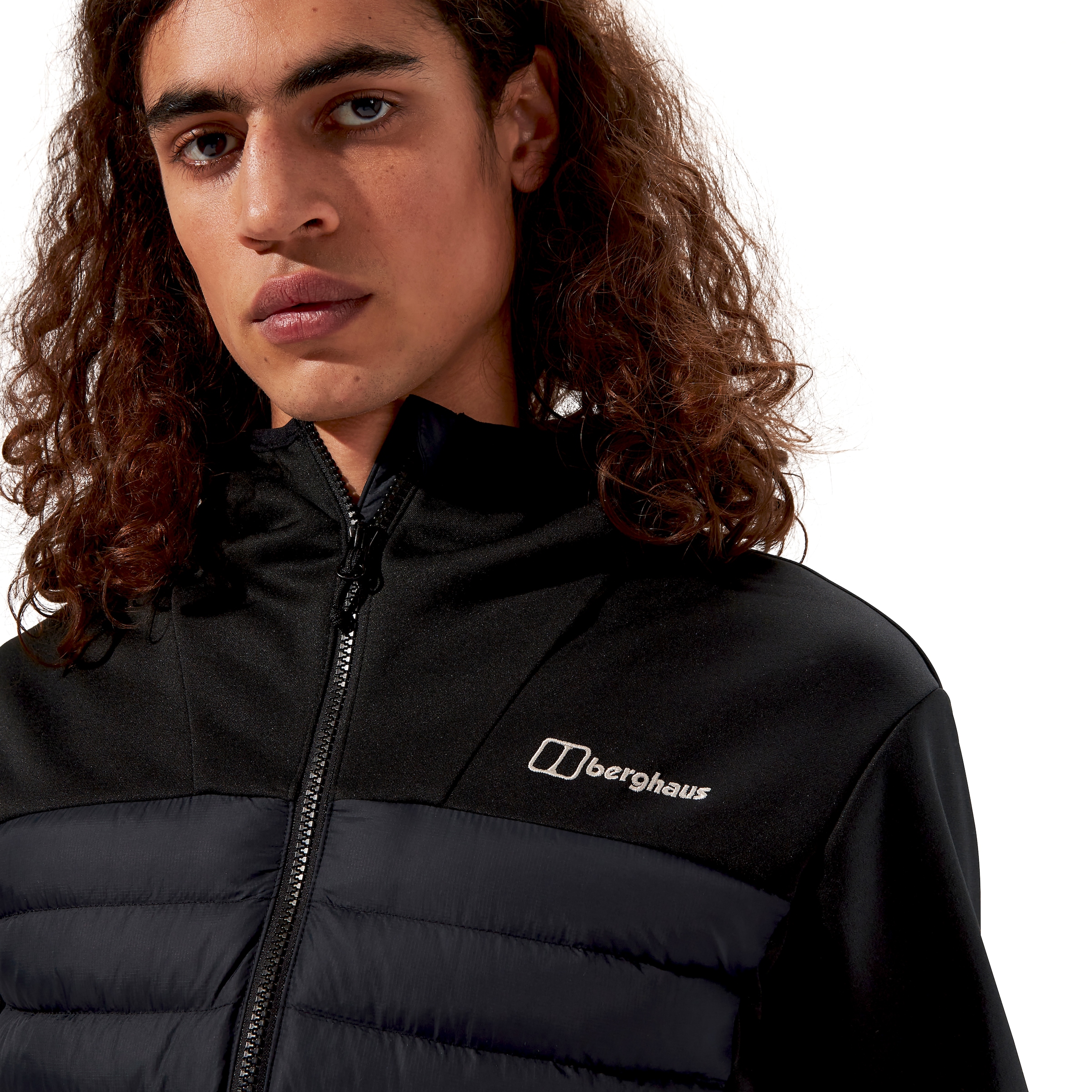 Berghaus Veste hybride »VASKYE HOODED HYBRID JACKET« avec capuche avec capuche avec protège-menton, déperlant et coupe-vent