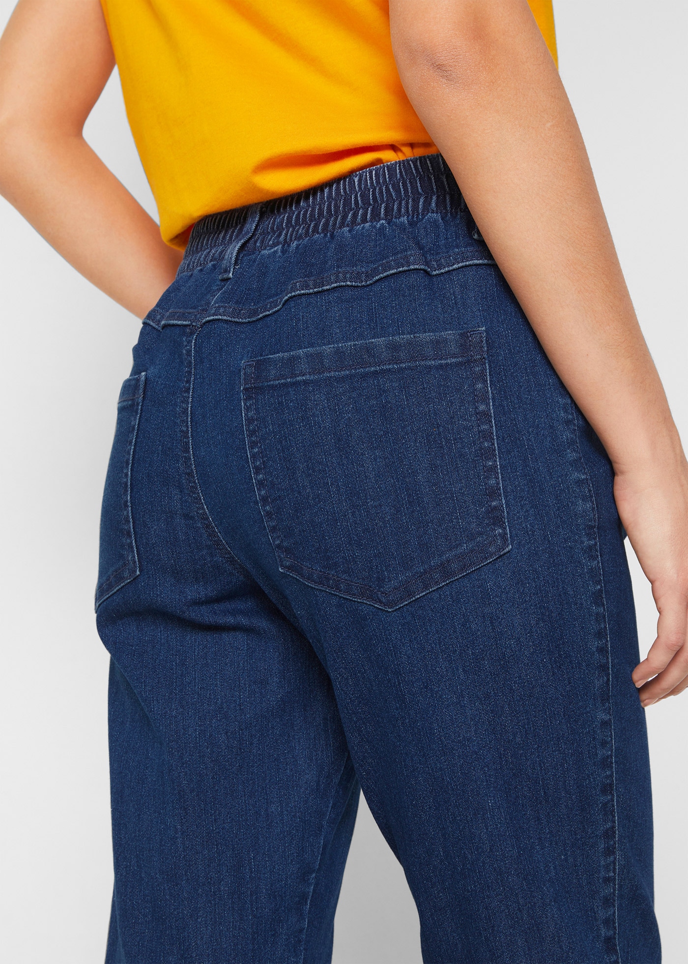 bonprix Jeans droit Packung, 2 gerades Bein, mit erhöhtem Gummibund, in Stretch-Qualität