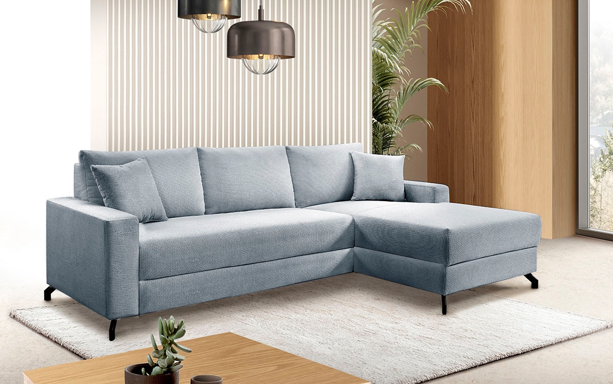 Image of exxpo - sofa fashion Ecksofa "Quattro schlicht & zeitlos, bequem, L-Form, B/T: 247/162 cm" wahlw. Bettfunktion, Bettkasten. Bezug komplett Webvelours