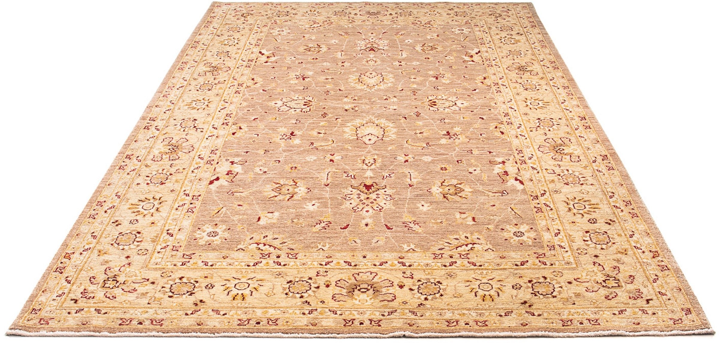 Image of morgenland Orientteppich »Ziegler - 245 x 171 cm - beige«, rechteckig, 6 mm Höhe, Wohnzimmer, Handgeknüpft, Einzelstück mit Zertifikat bei Ackermann Versand Schweiz