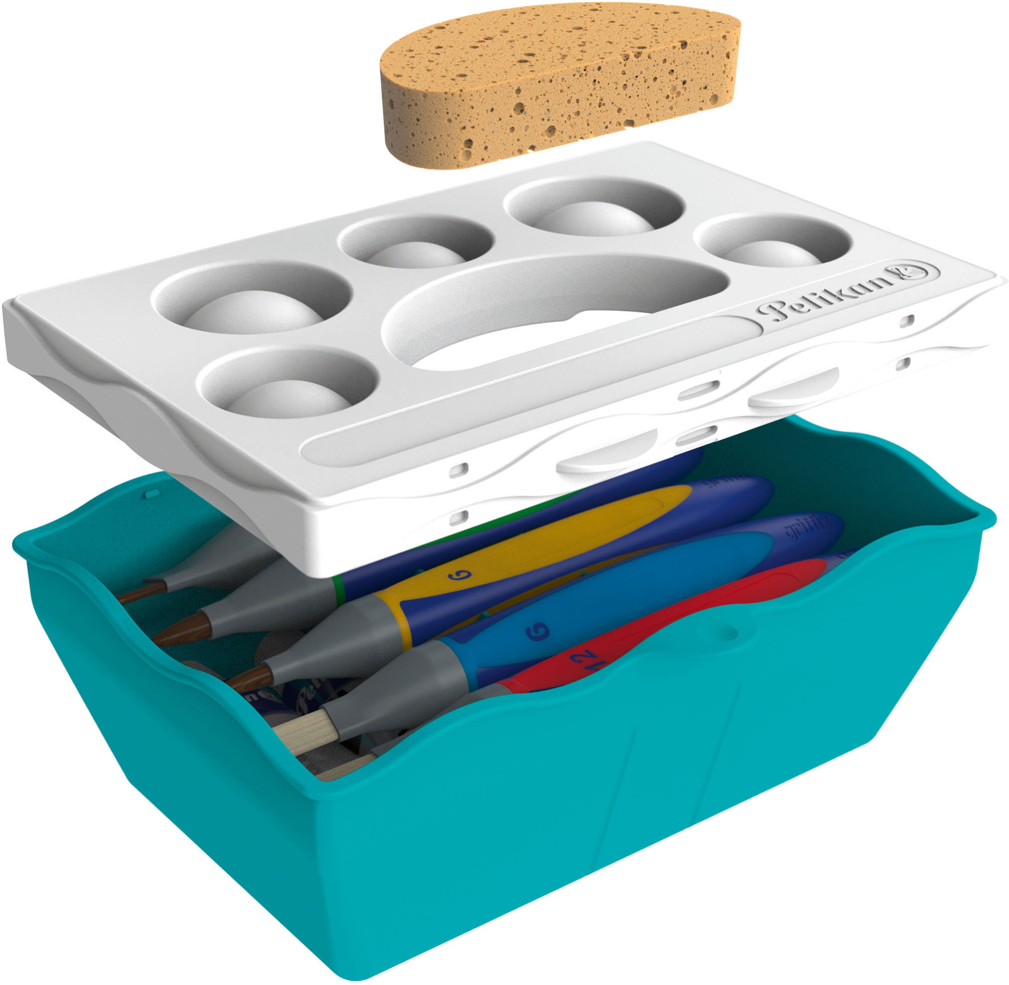 Image of Pelikan Kreativset »Kreativfabrik - Malzubehörset L, Basis-Modul«, Made in Germany bei Ackermann Versand Schweiz