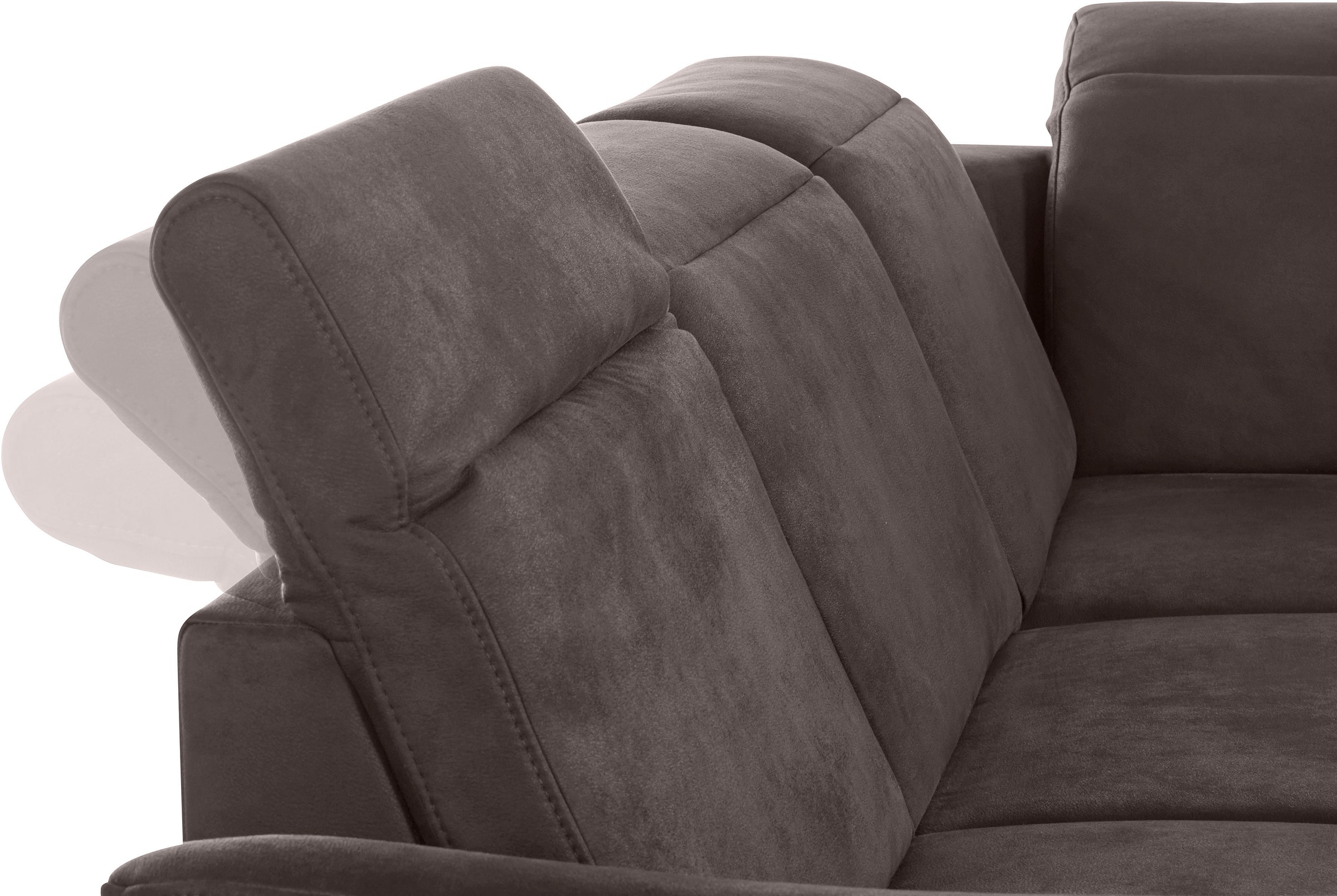 sit&more Ecksofa »Darwin L-Form«, inklusive Federkern, wahlweise mit Kopfteilverstellung, Bettfunktion