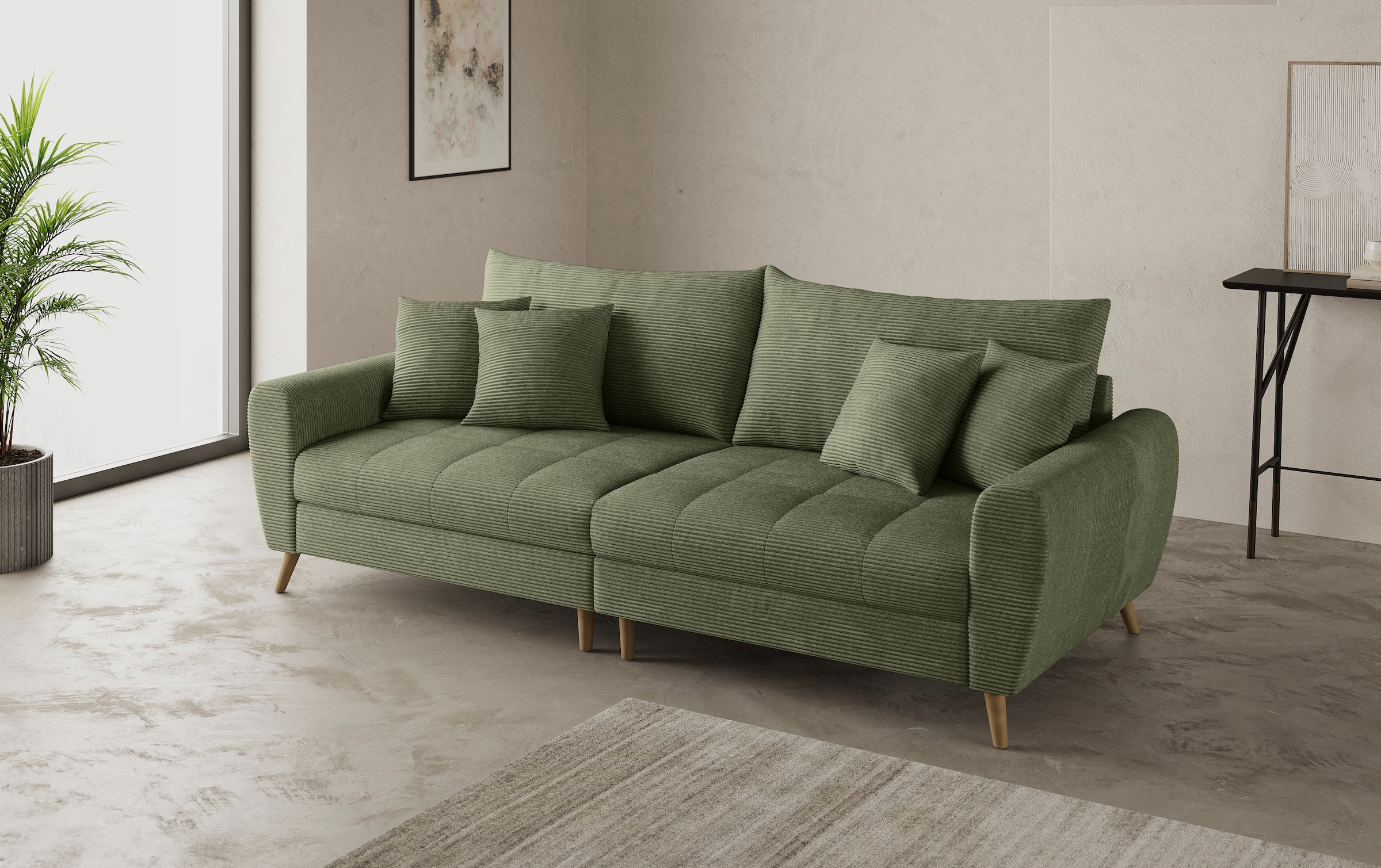 Mr. Couch Big-Sofa »Blackburn II«, Wahlweise mit Kaltschaumpolsterung bis 140 kg belastbar