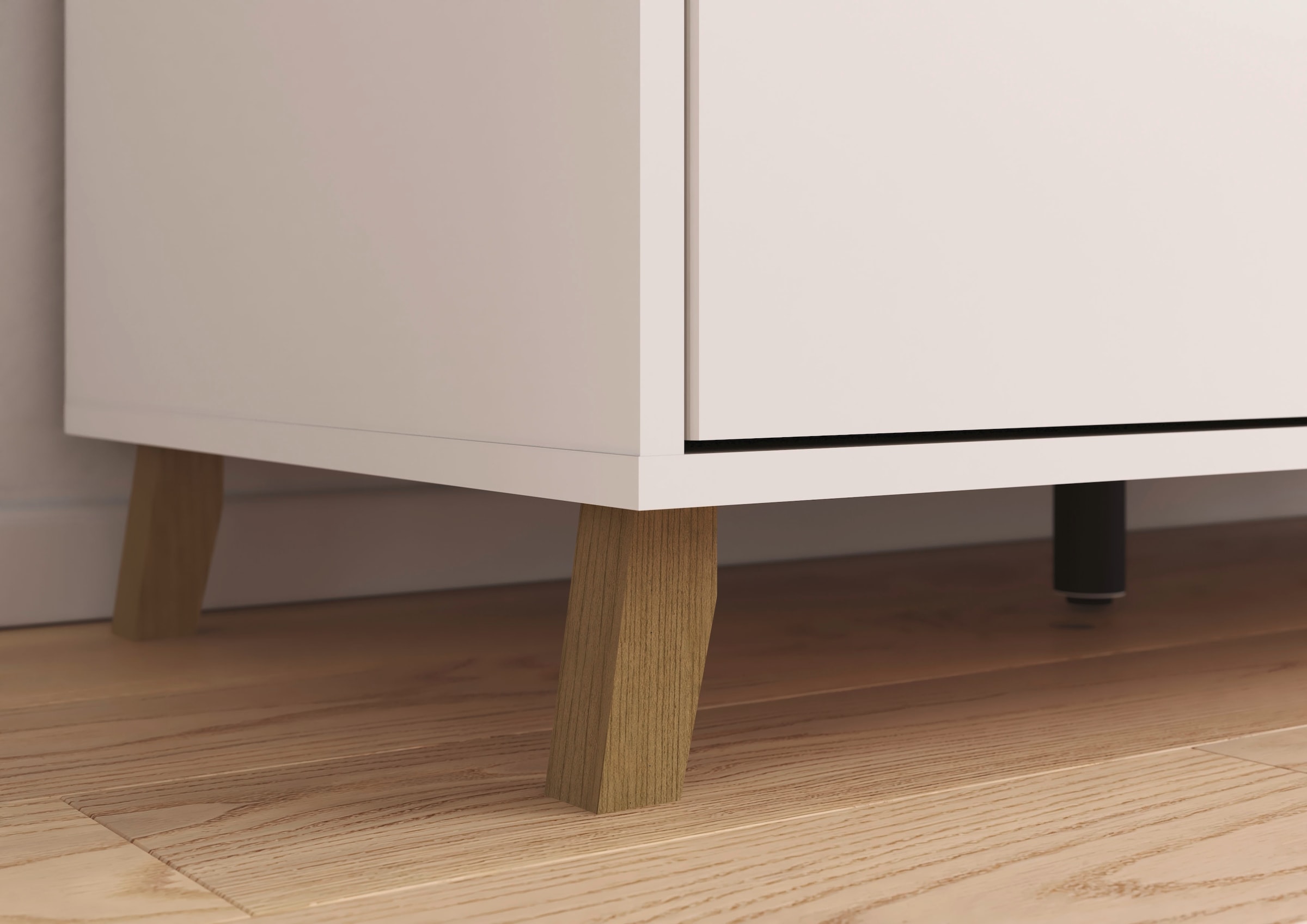 rauch Kleiderschrank »Drehtürenschrank Schrank Garderobe SHINJO Breiten 93/140/187 cm« in 3 verschiedenen Ausstattungen BASIC/CLASSIC/PREMIUM,  Griffe und Füsse aus Massivholz, viel Stauraum MADE IN GERMANY