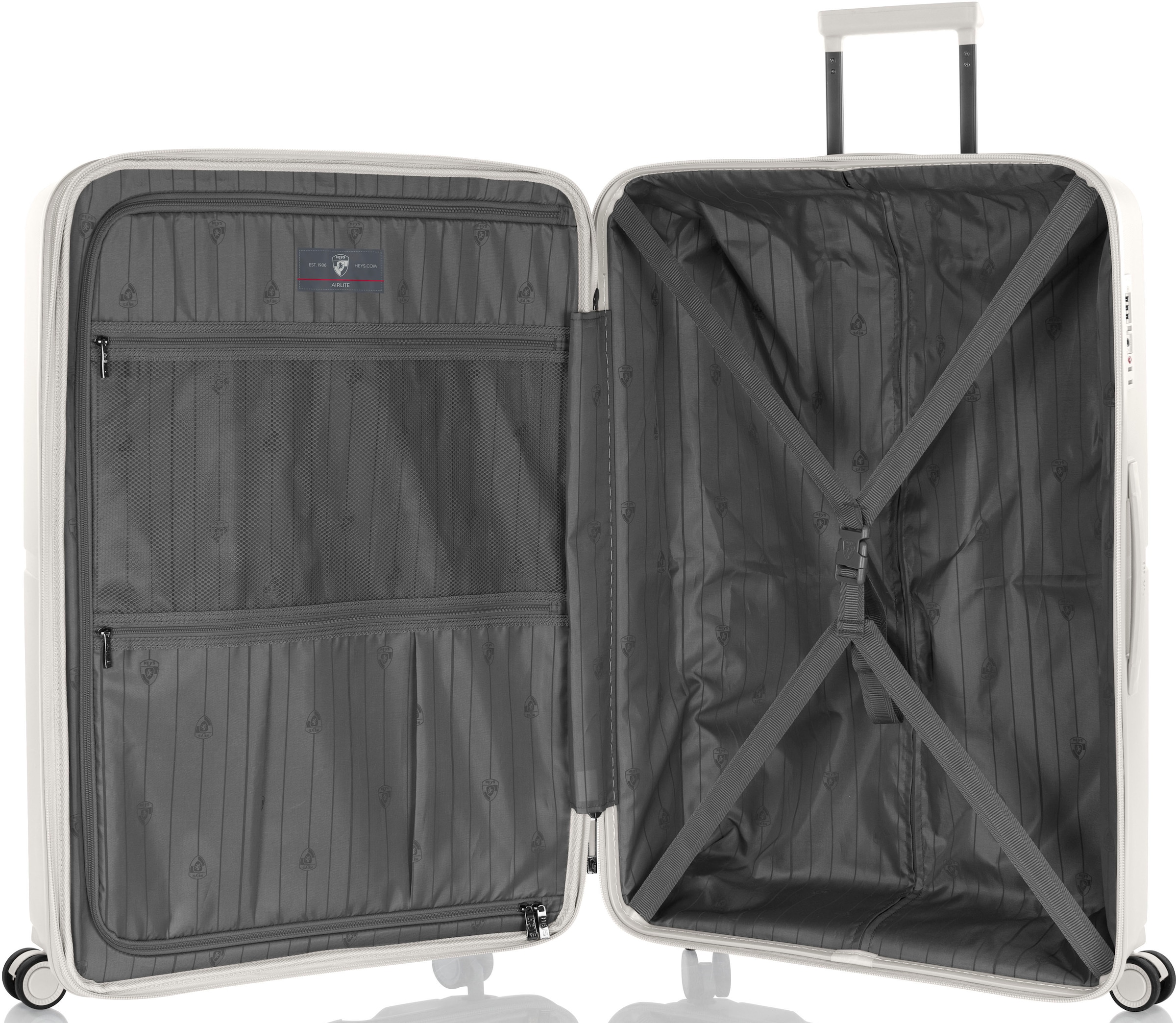 Heys Hartschalen-Trolley »AirLite, verschiedene Grössen und Farben«, 4 Rollen, Heys x Joachim Llambi Hartschalen-Koffer TSA Schloss