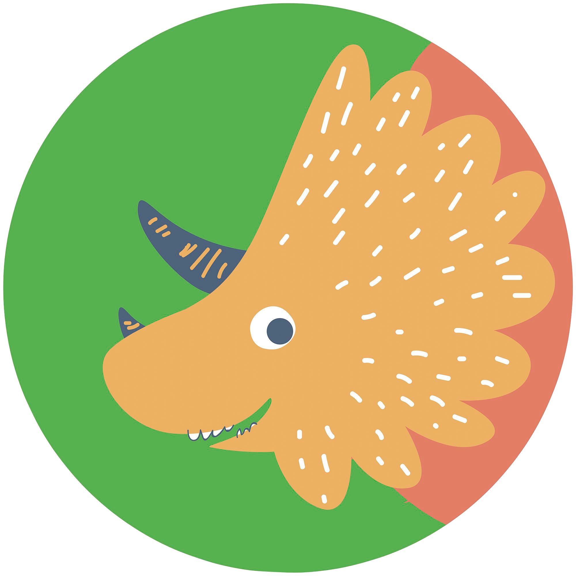 Image of Komar Fototapete »Little Dino Trice«, bedruckt-Comic-Retro-mehrfarbig, BxH: 128x128 cm, selbstklebend bei Ackermann Versand Schweiz