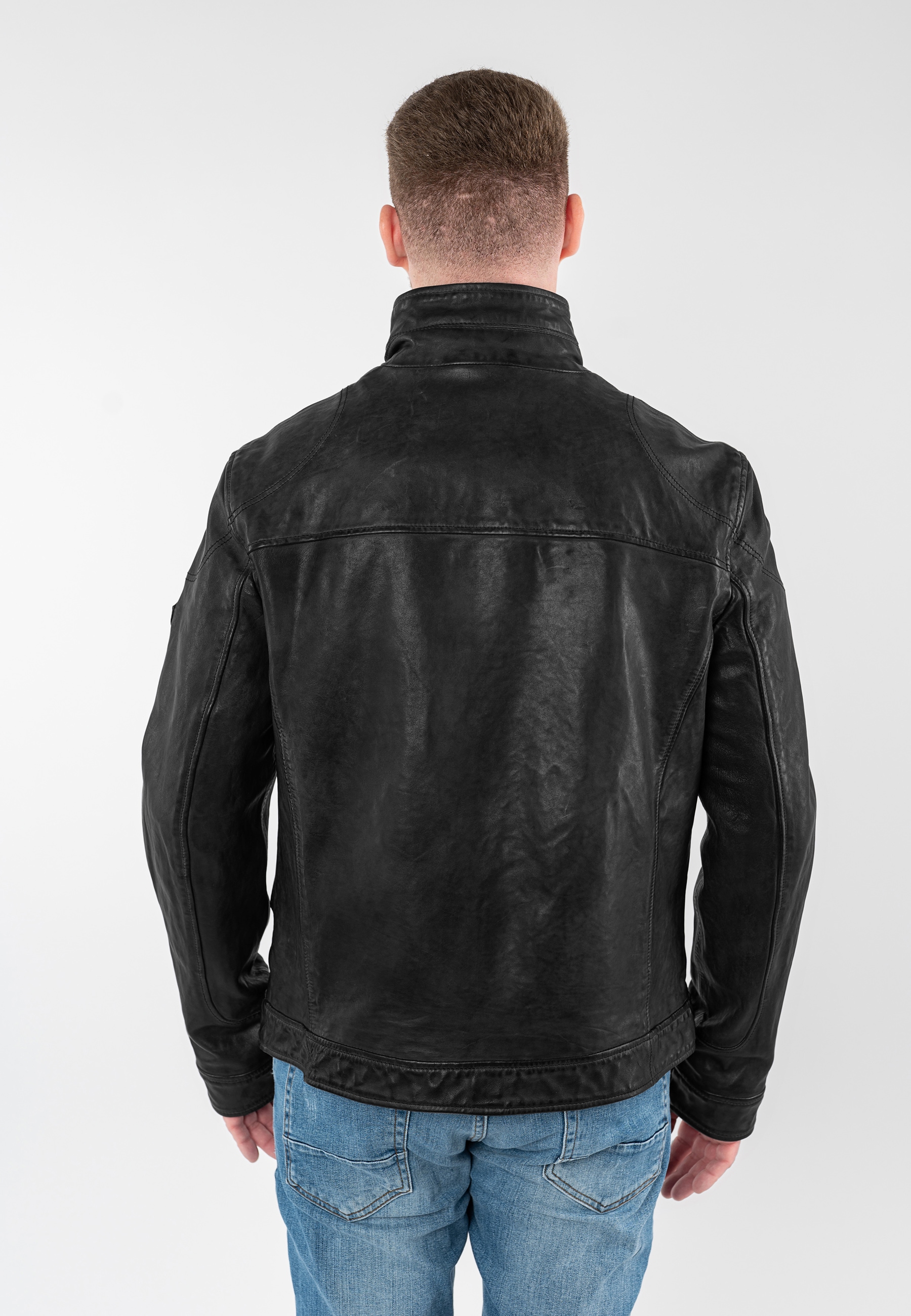 Mauritius Lederjacke »MMJorric« mit aufgesetzten Brusttaschen