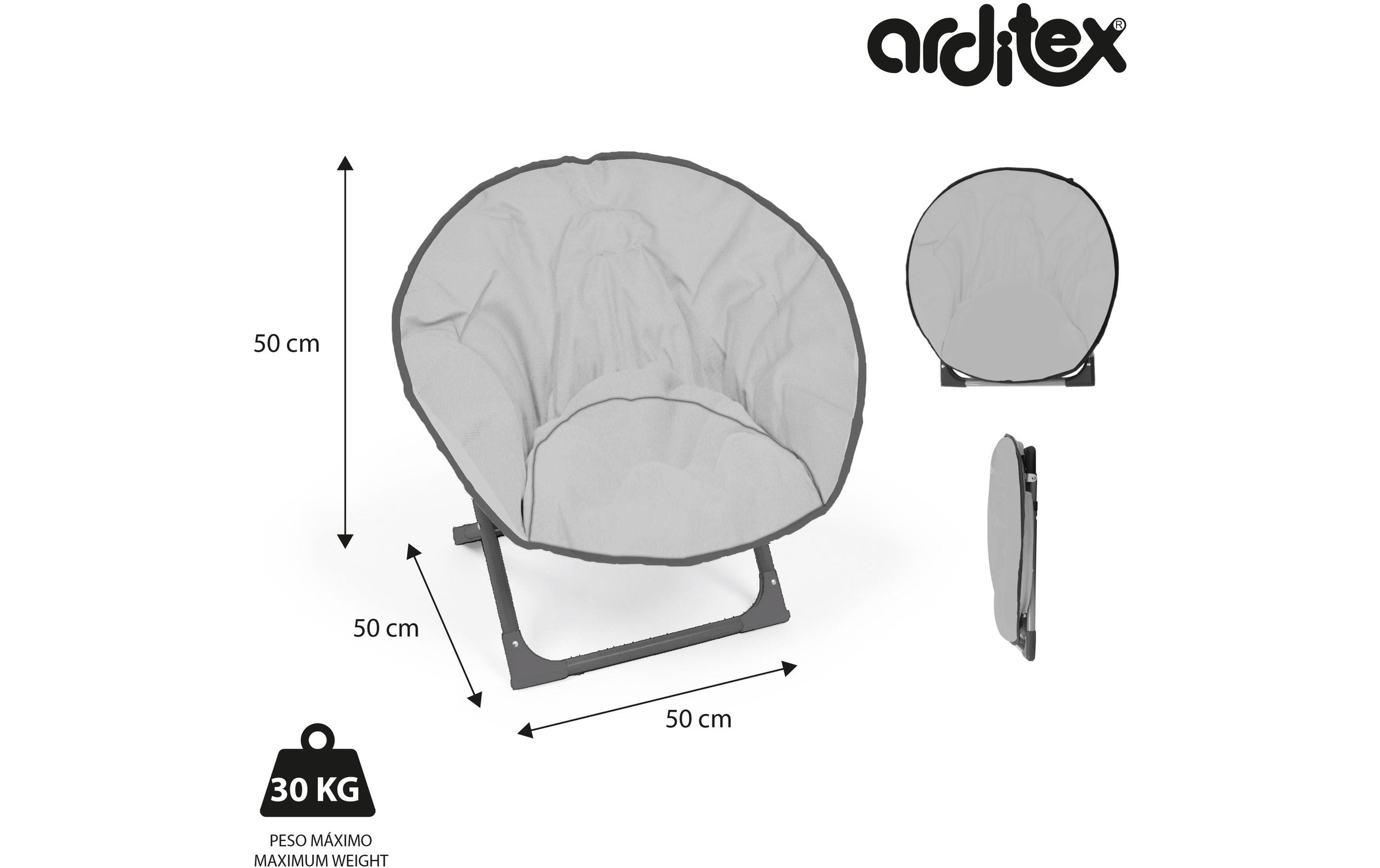 Silla Luna Plegable Arditex Minnie Mouse Disney 50x50x50cm Infantil