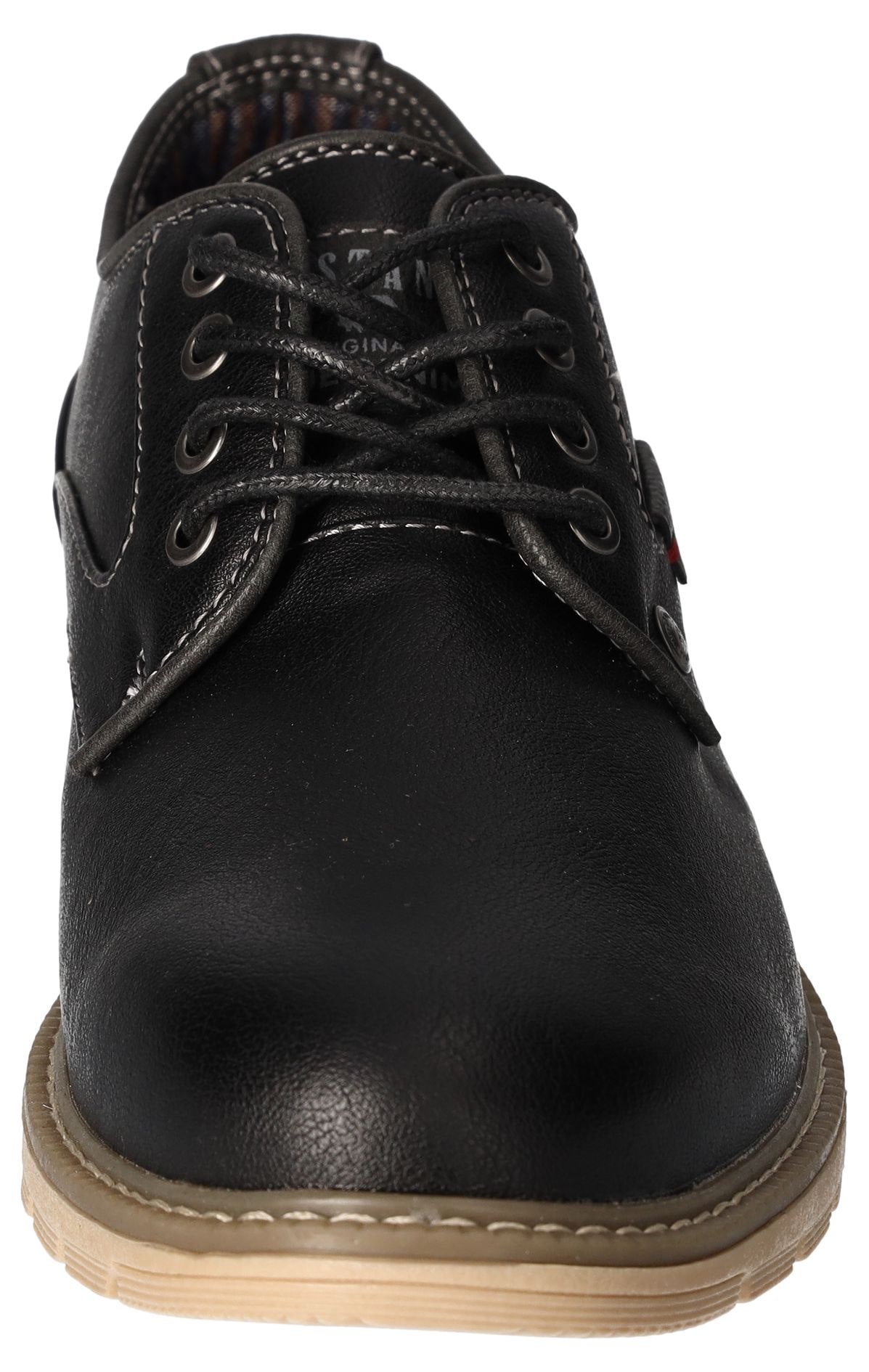 Mustang Shoes Schnürschuh, Freizeitschuh, Halbschuh, Schnürschuh mit Logoschriftzug