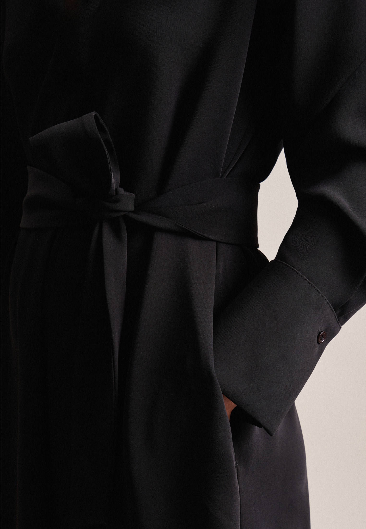 seidensticker Sommerkleid »Schwarze Rose« Kragen Uni