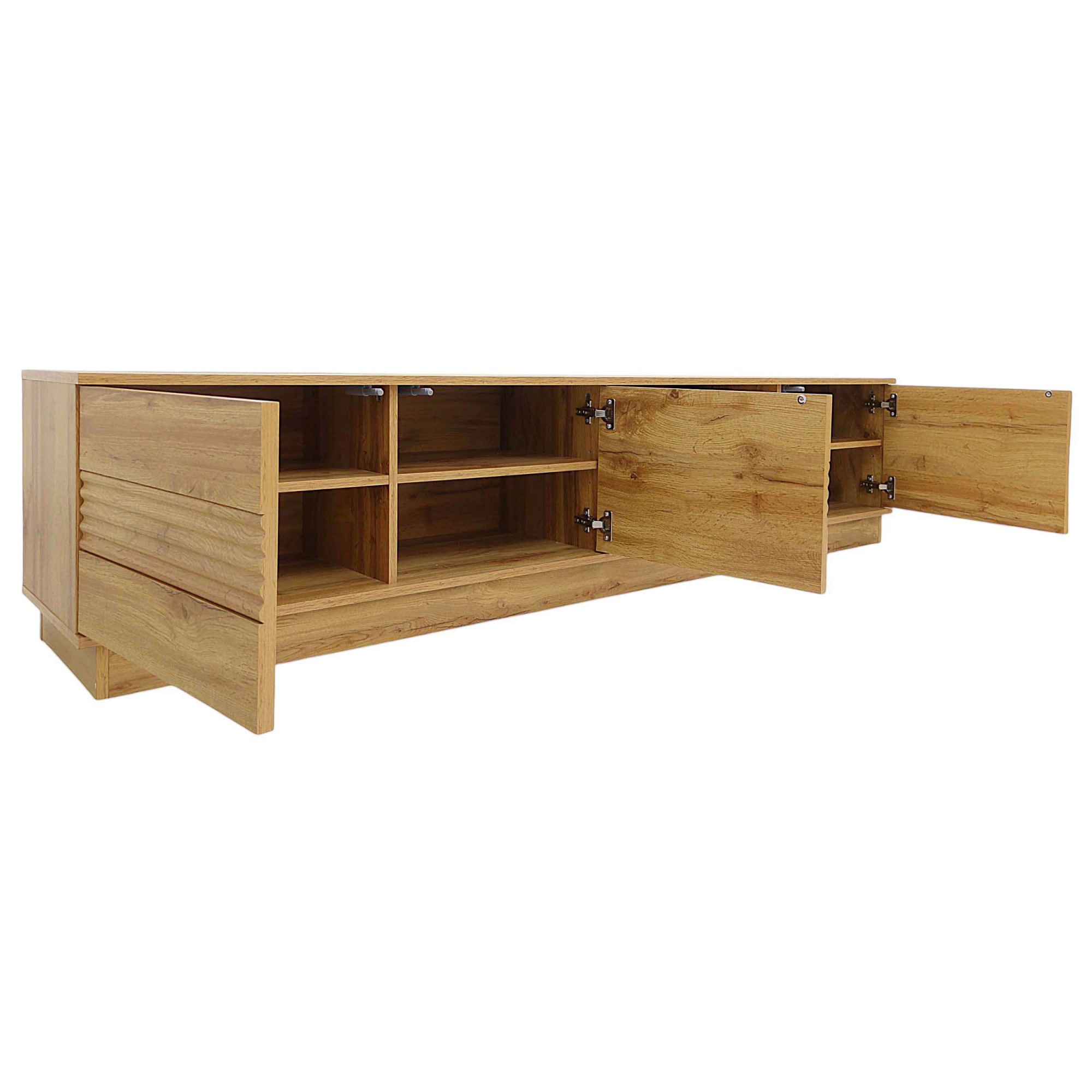 Home affaire Lowboard »Angers« Lowboard mit Push-to-open und Kabeldurchführung, Breite 200 cm