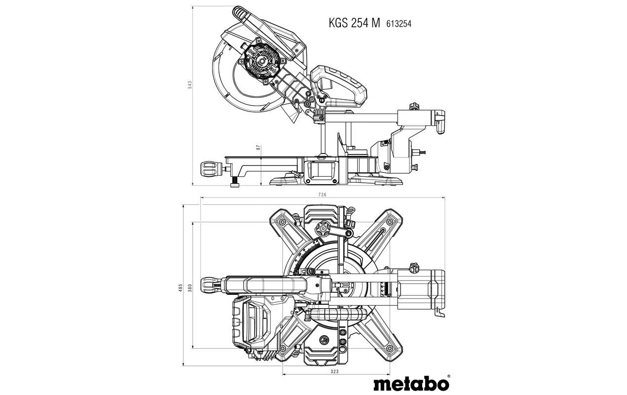 metabo Kappsäge »KGS 254 M, 1800 W, Ø 254 x 30 mm«